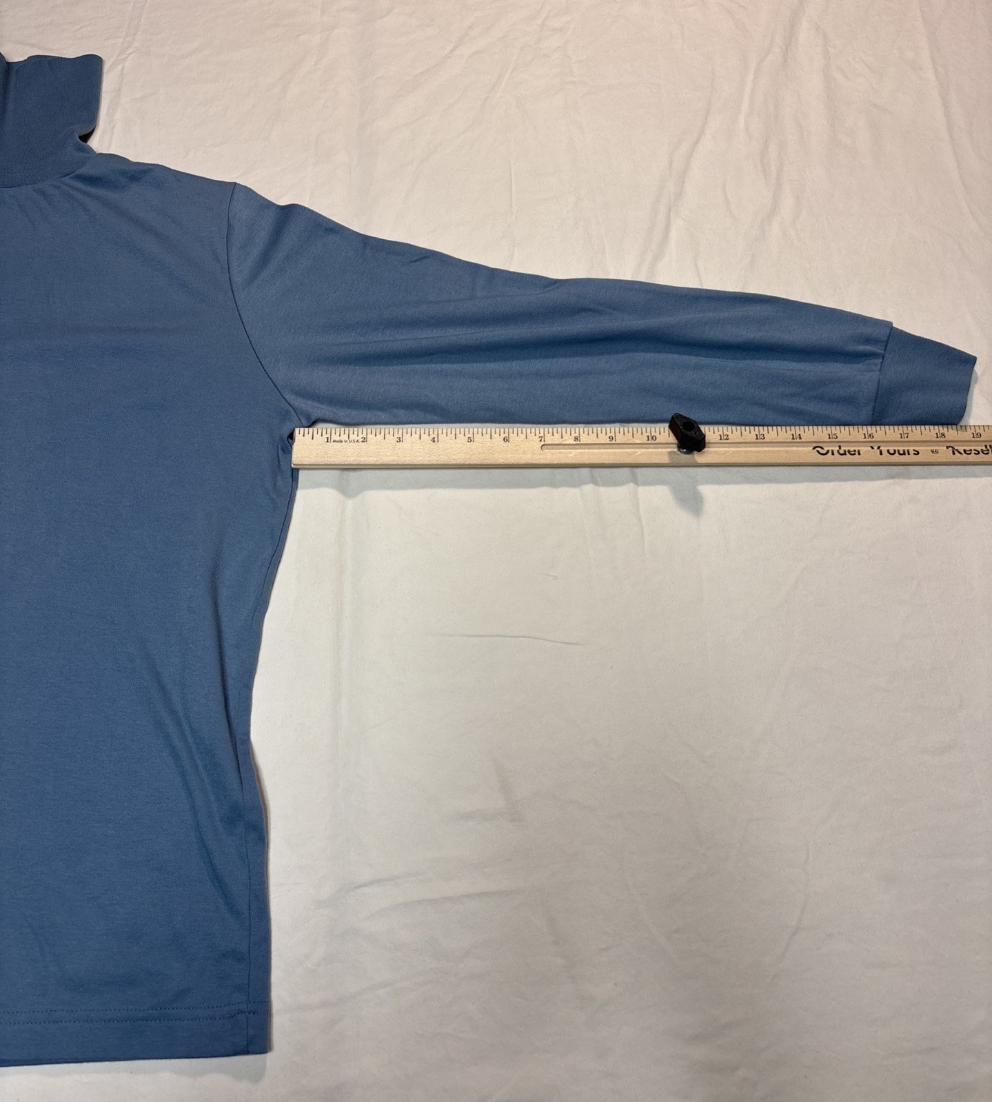 Vintage Corner Stone Turtleneck S Lot of 2 Blue Beige Cotton Polyester