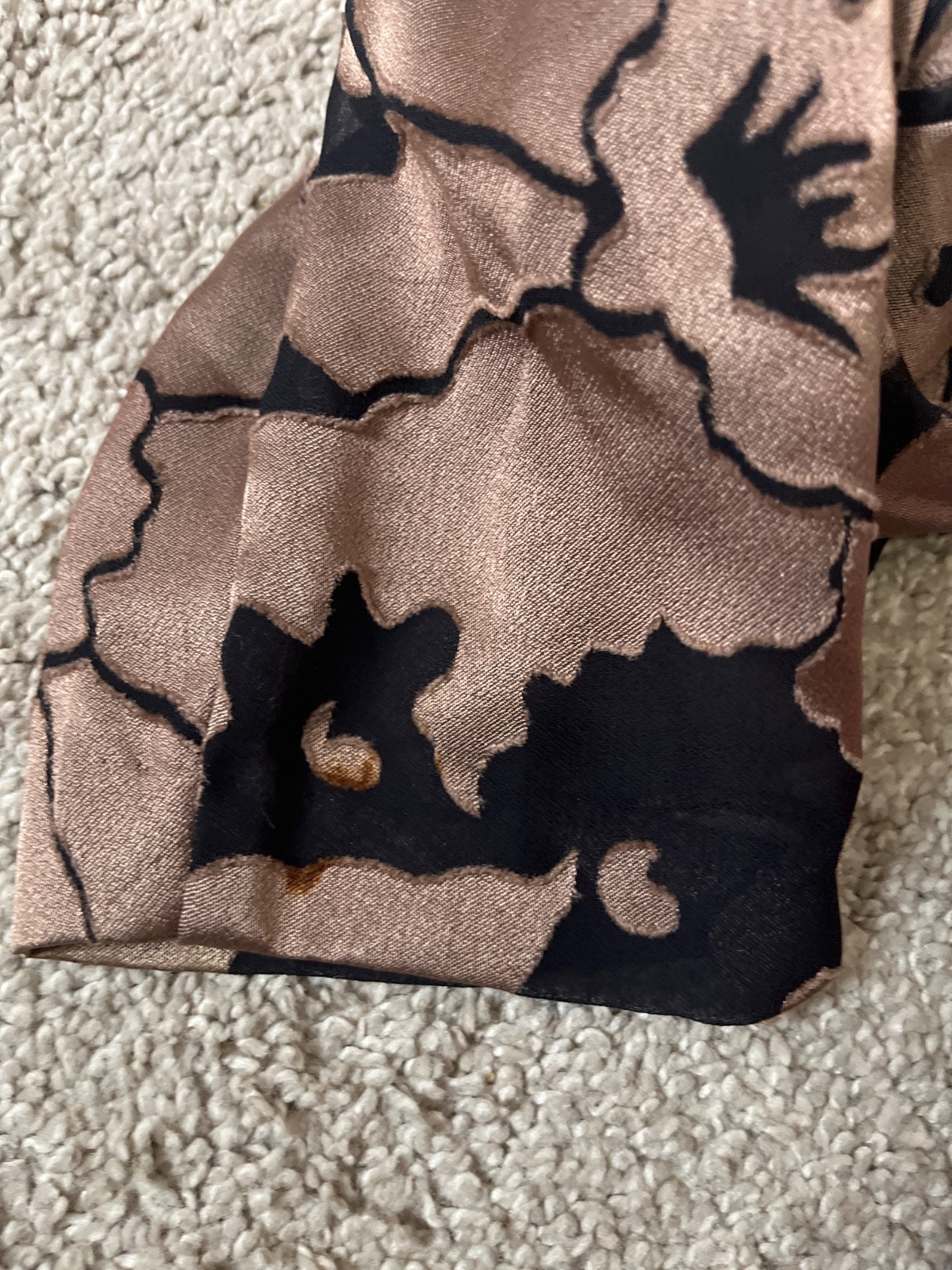 Vintage Dress by Lady Carol of New York size 16 Bronze Floral