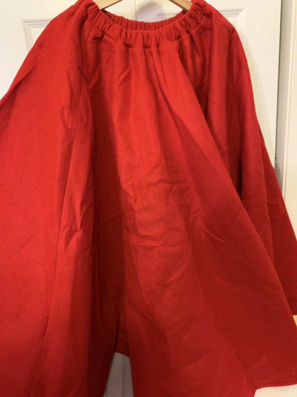 VTG 50’s 60’s Circle Swing Rockabilly Pinup Bombshell Retro Poodle Dog Skirt Red
