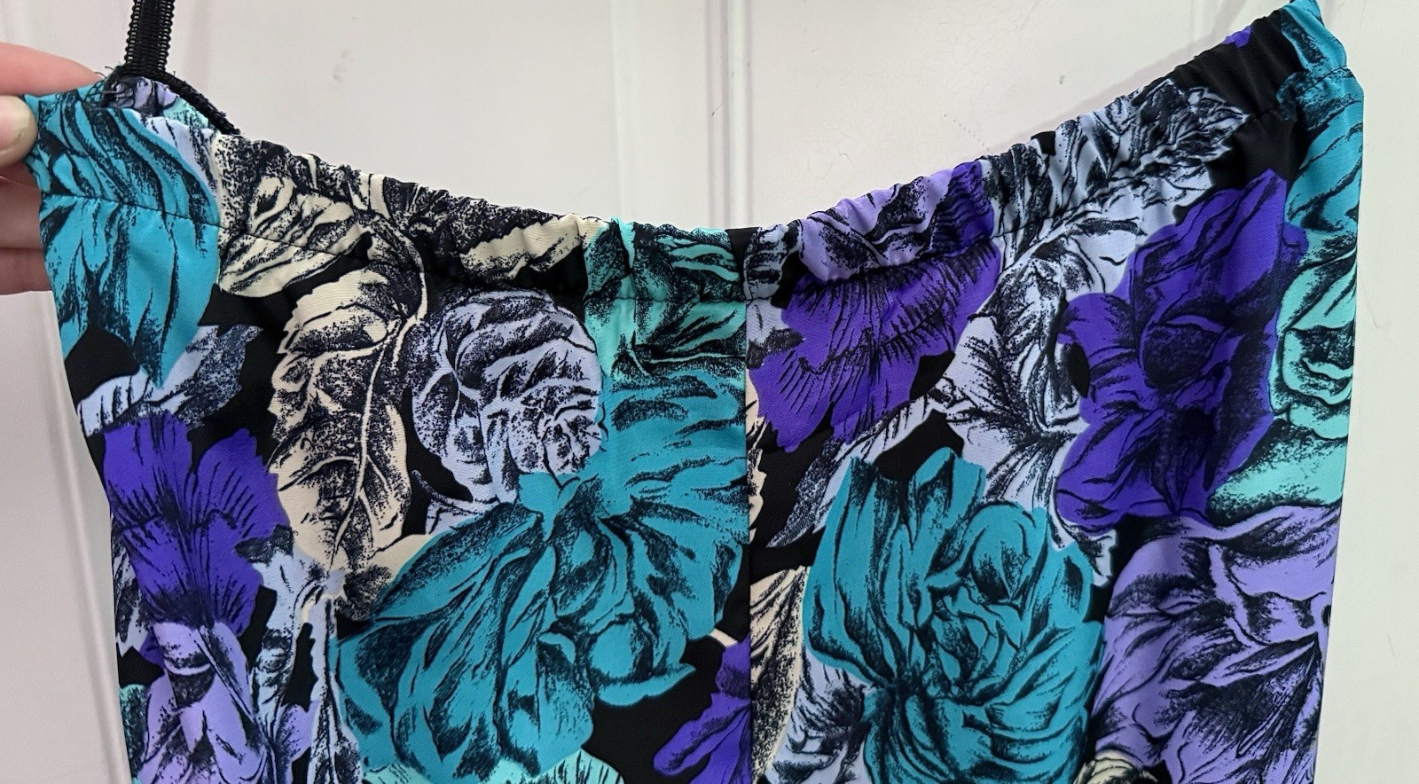 Vintage 80s John Richard California Floral Midi Skirt 10 Whimsigoth Witchy