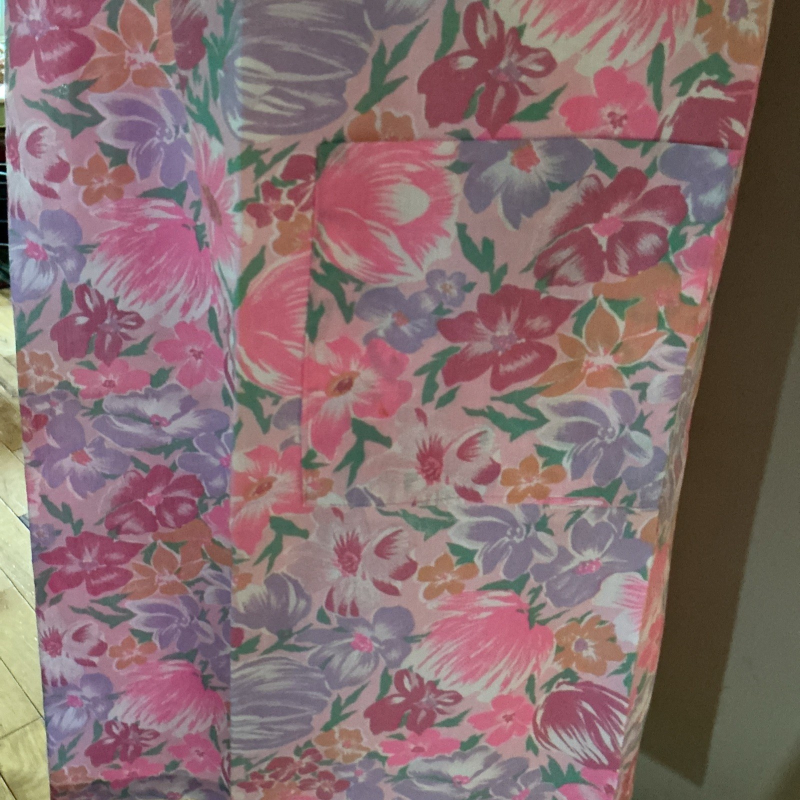 Vintage 1960’s Floral Cotton Housedress MuMu New With Tags L