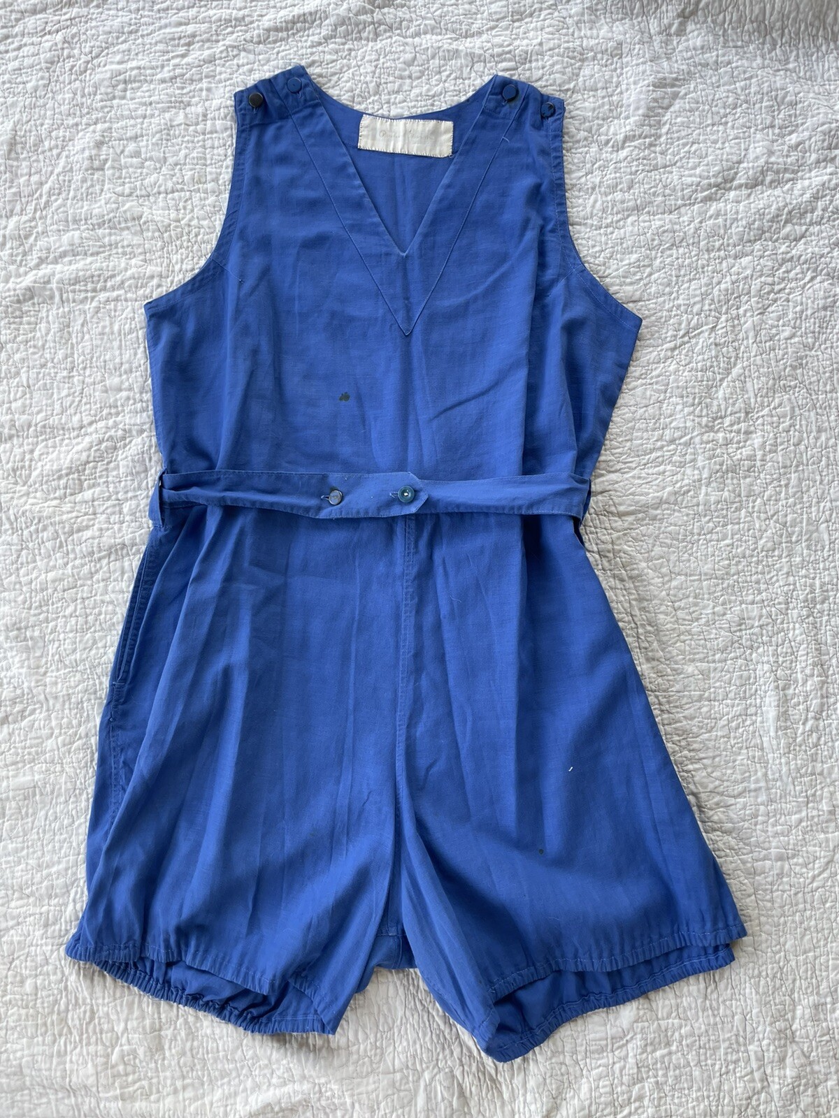 1940s blue gym suit size large