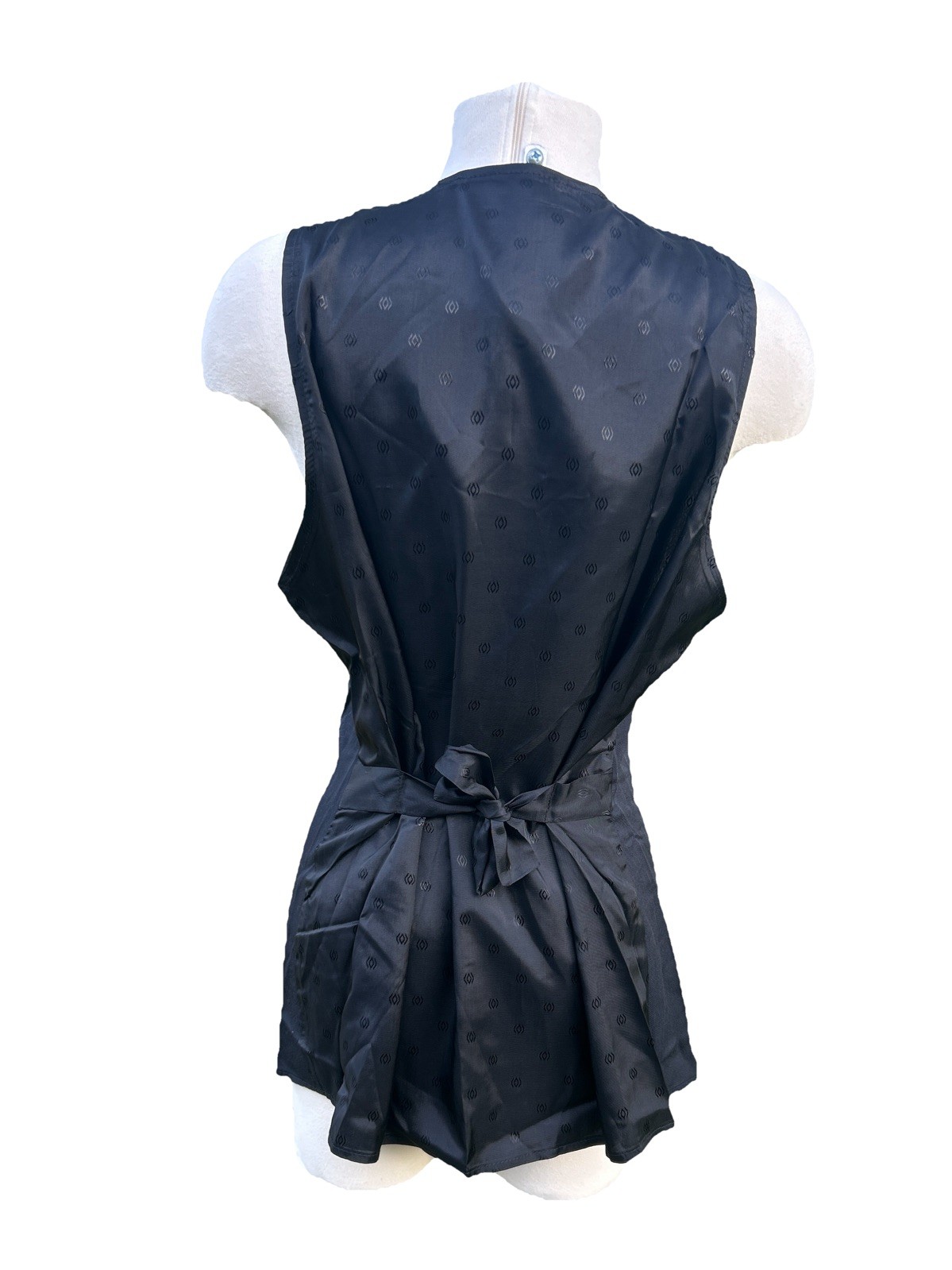 Barrie Stephens 80s/90s Vintage Black Vest with Roman Numeral Embroidery