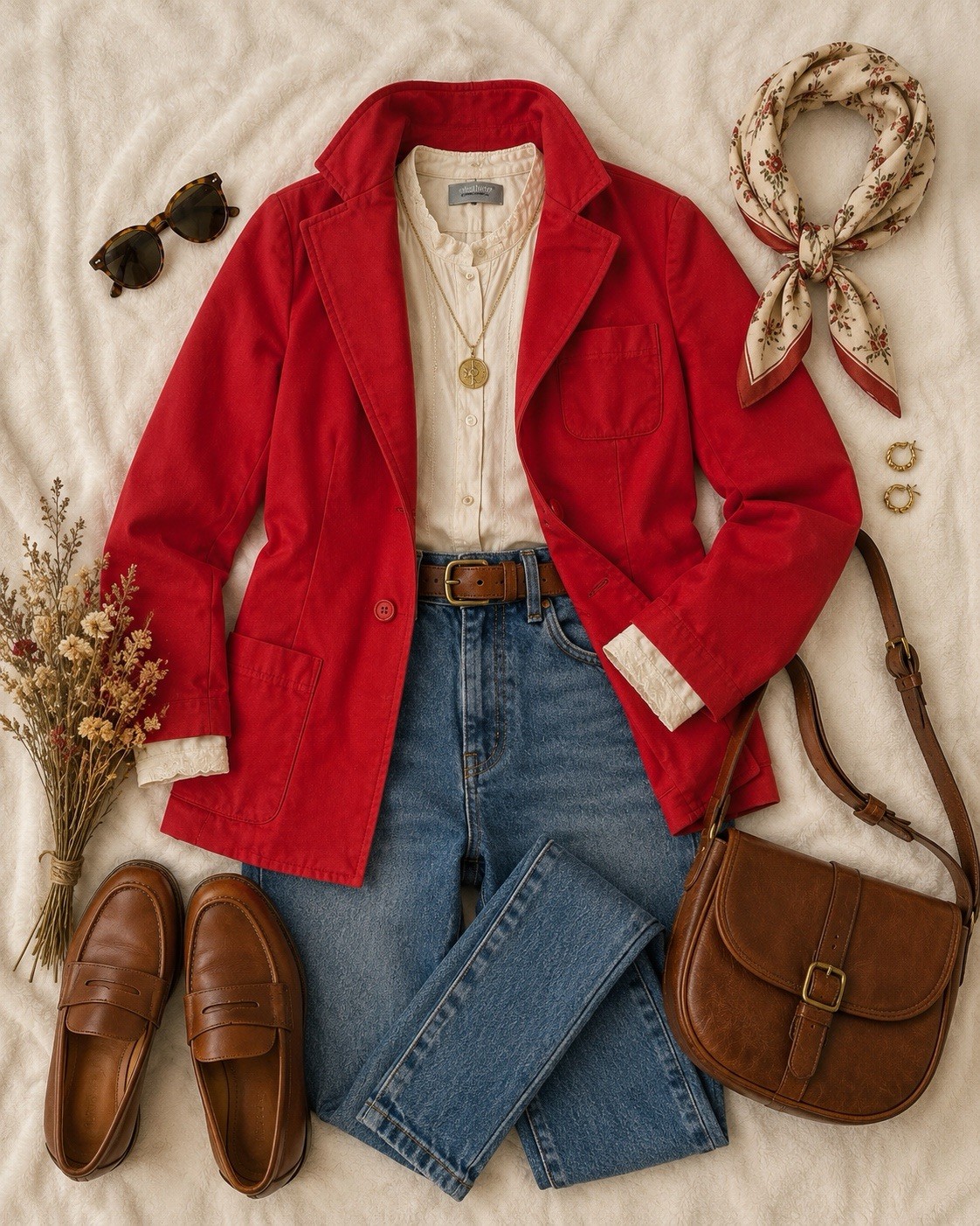 Intuitions by Maurice Antaya Women’s Red Blazer Jacket Regular