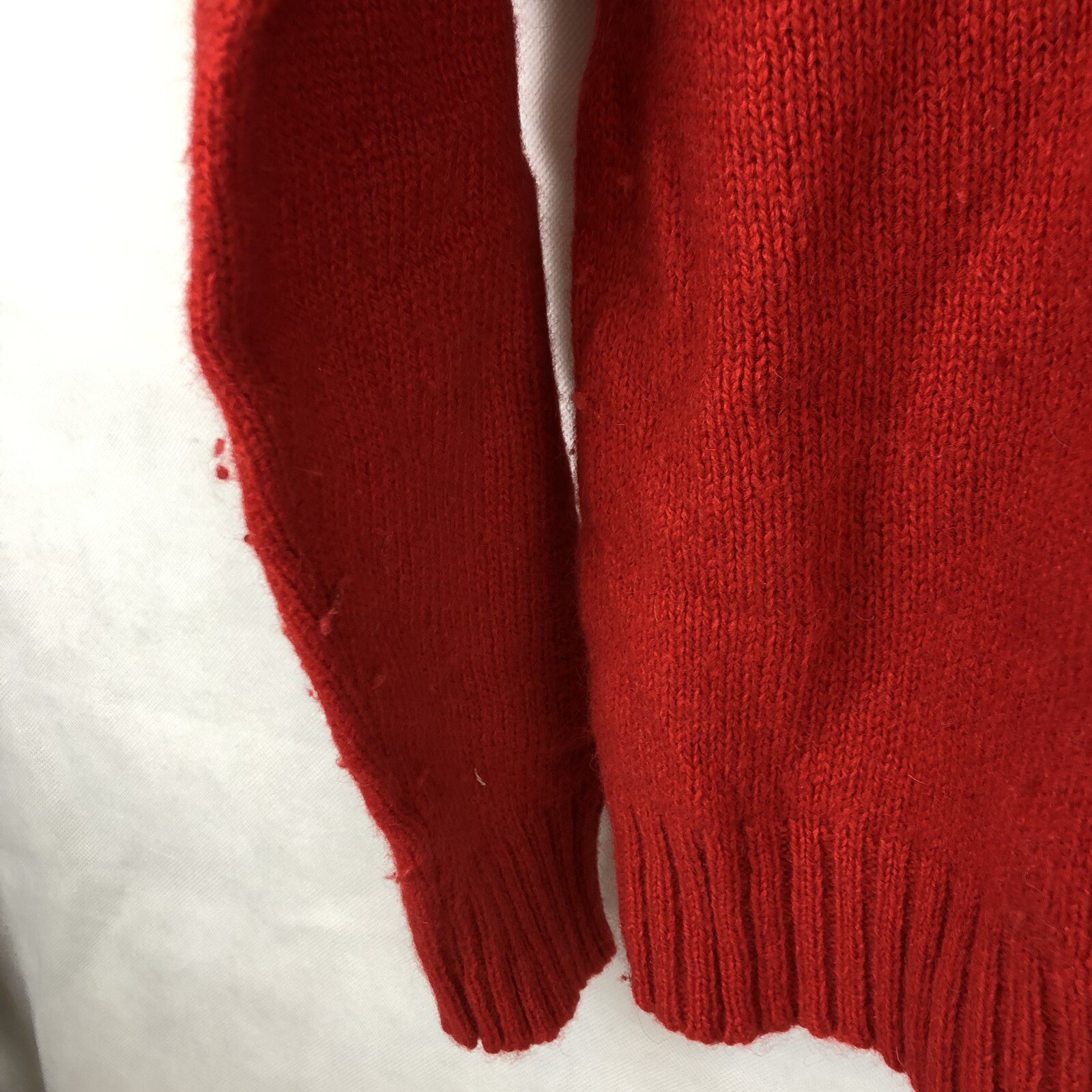 1980s VTG M Red Sweater Wool Blend Pullover Crew Neck McGregor USA Mens Womens