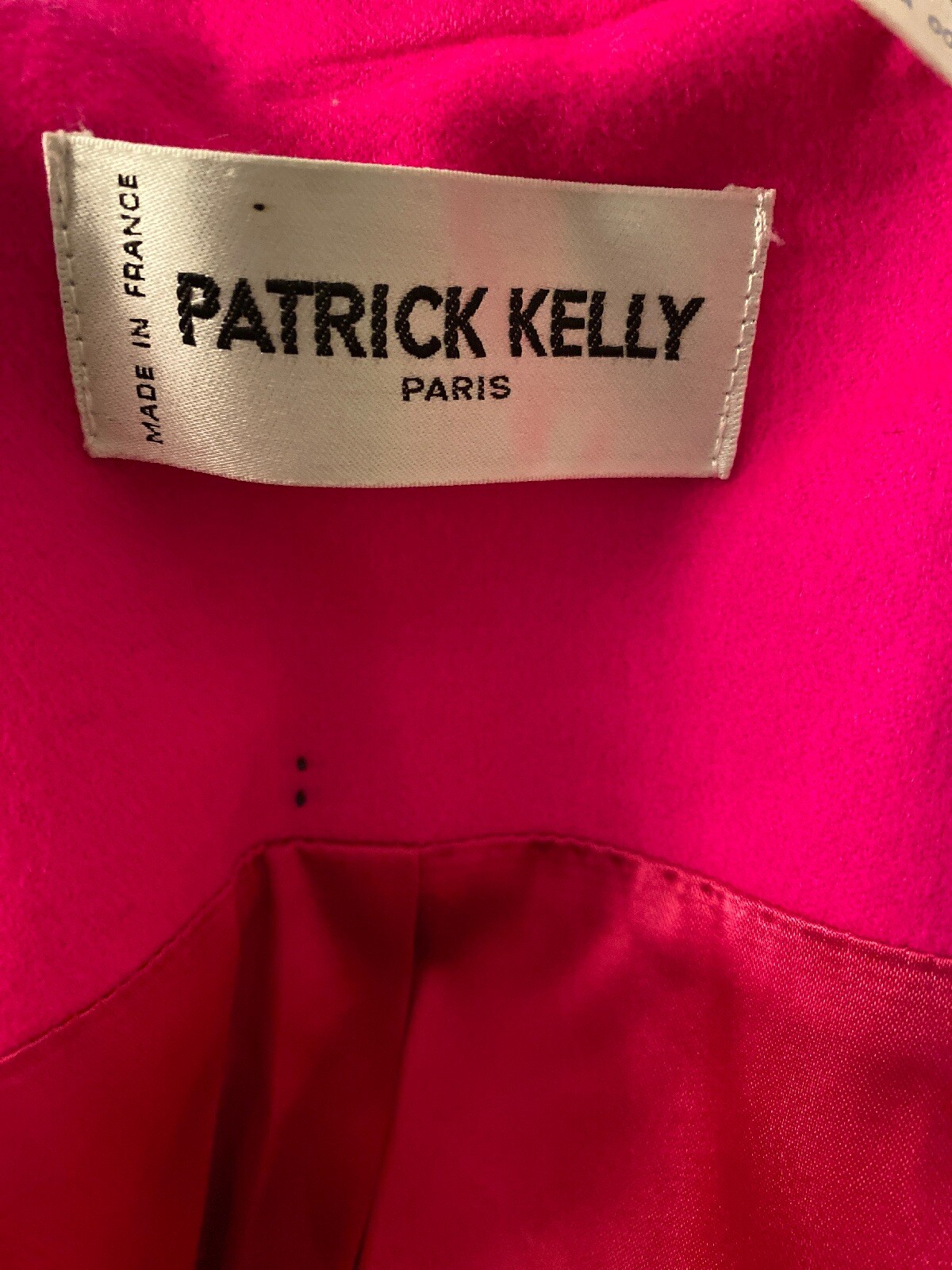 PATRICK KELLY VINTAGE 1980s DESIGNER Blazer Hot Pink