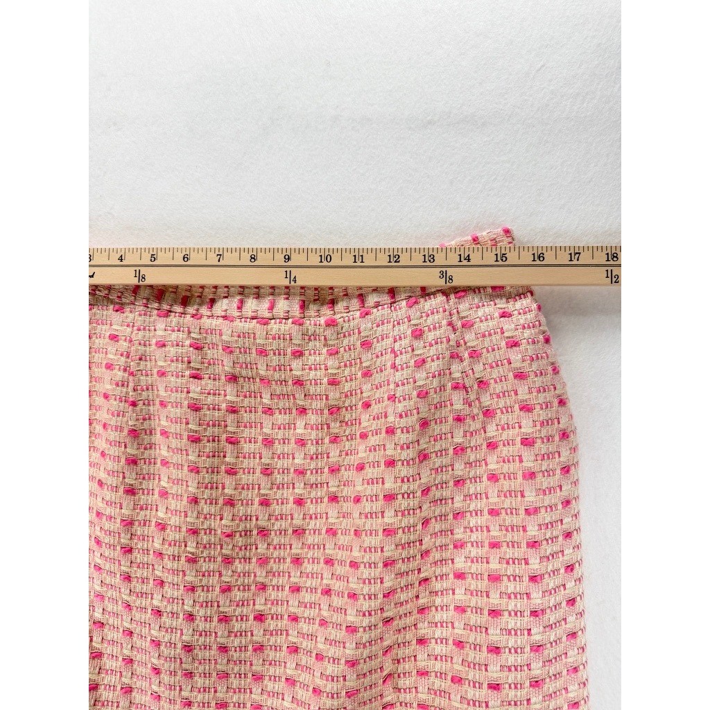 Vintage J.G. Hook Pink Bouclé Tweed Skirt Suit 2 Pc Women’s 16W