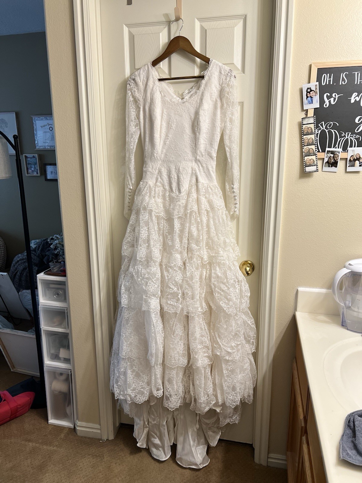 Vintage Custom Lace Wedding Dress