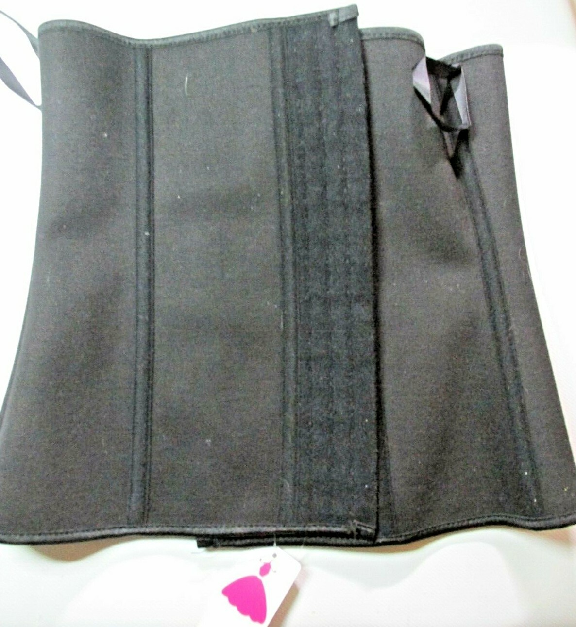Lover-Beauty Women’s Latex Short Torso Waist Trainer, Black, Size Large 23Qz T60