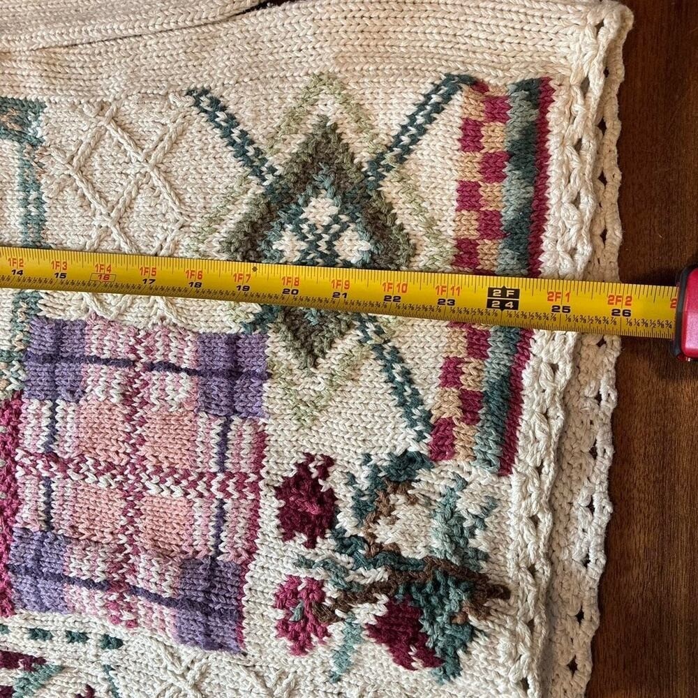 Grandma sweater floral cottage core