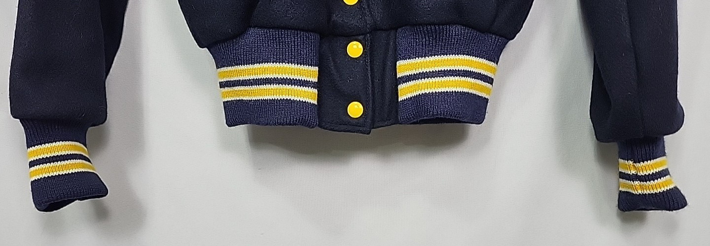 Vintage 50s Butwin?? Wool Sailor Style Varsity Cheerleader Jacket Size 34