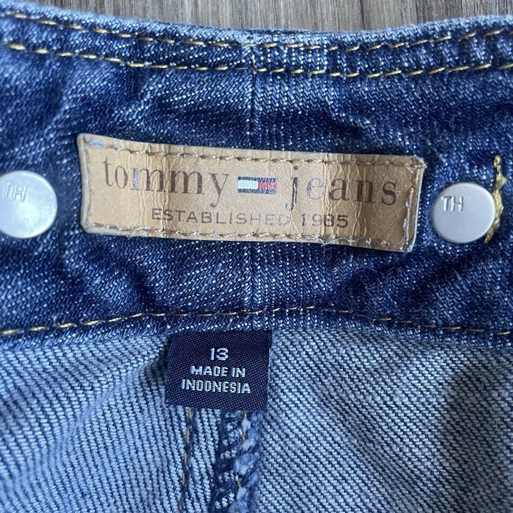 Vintage Tommy Hilfiger Womens Jean Size 13 Y2K flare mid rise Retro 2000s 32×31