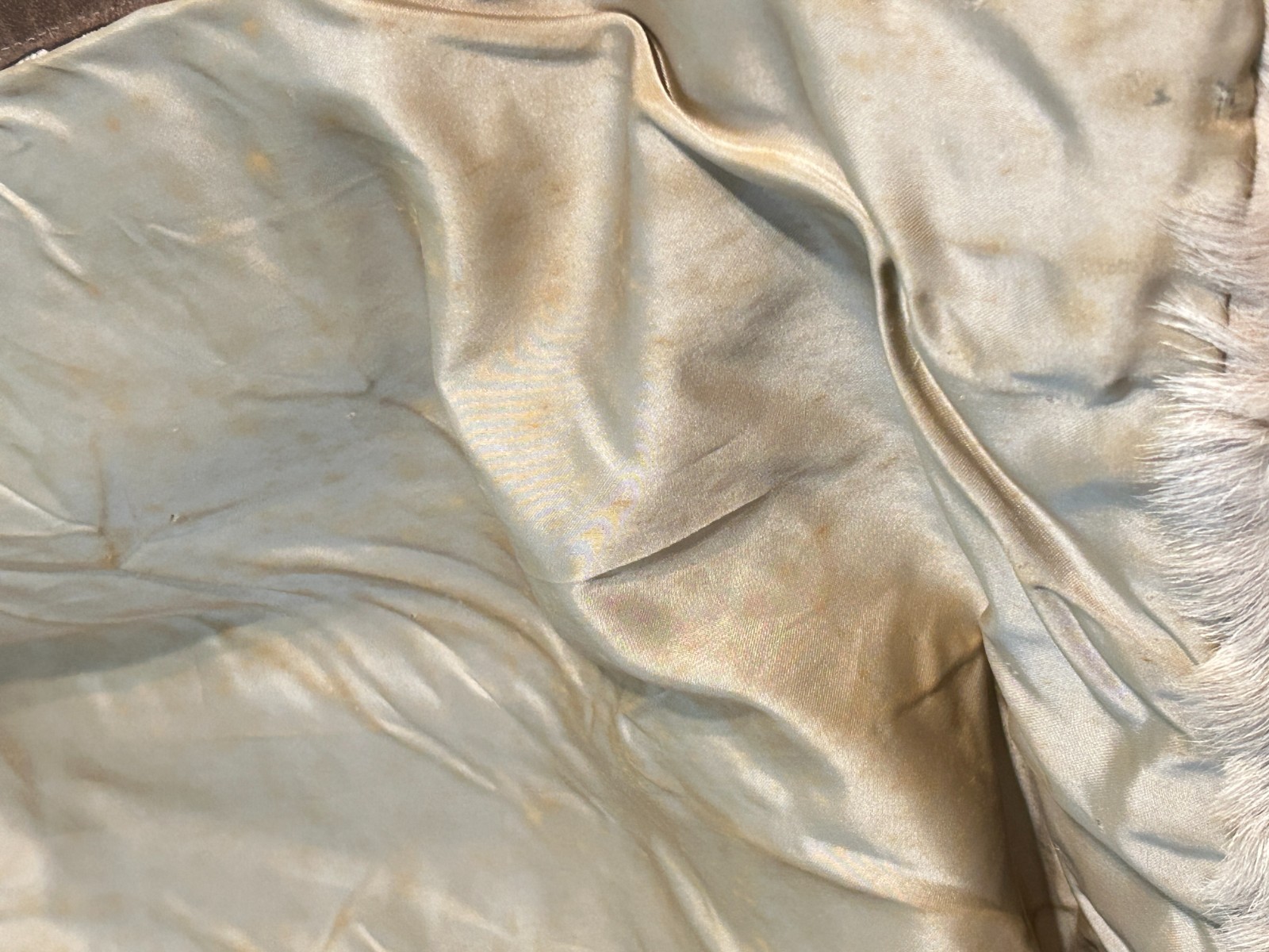 READ Vtg 70s Womens Small Medium Cream Full Length Pony Hair Fur Penny Lane