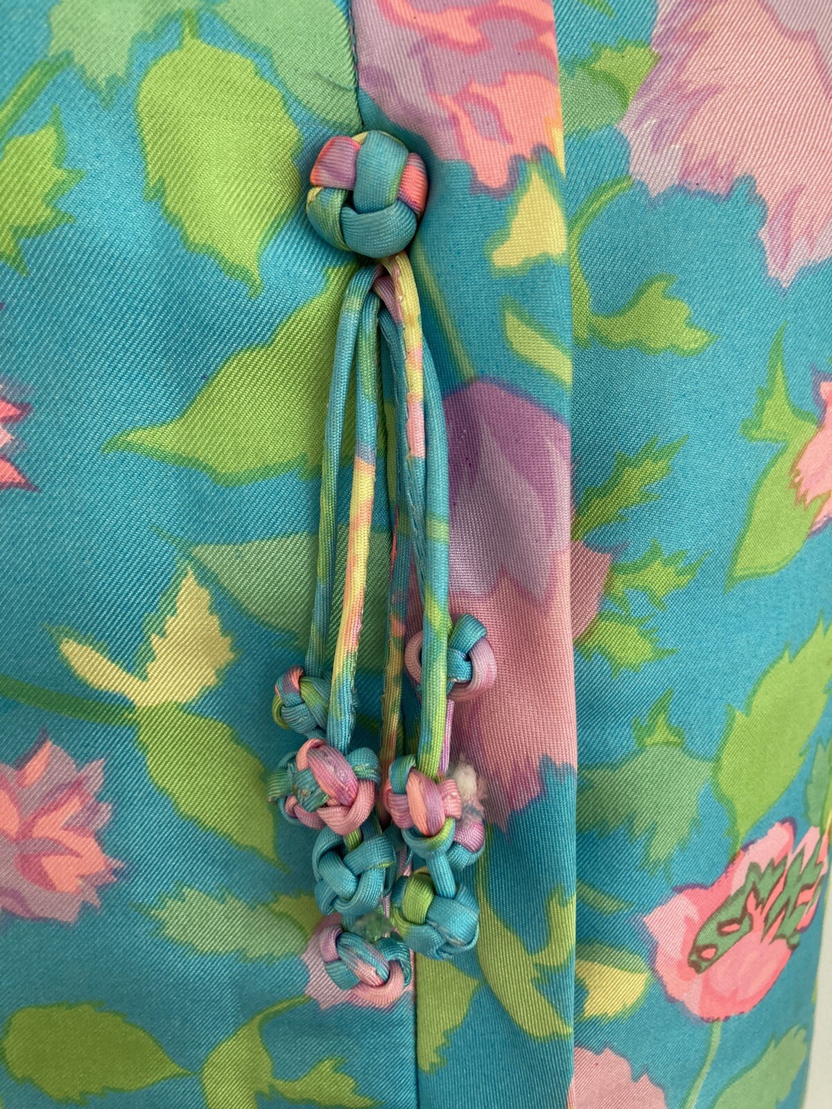 STUNNING! Vintage 60’s BERGDORF GOODMAN Silk Floral Custom Party Shift Dress 6-8