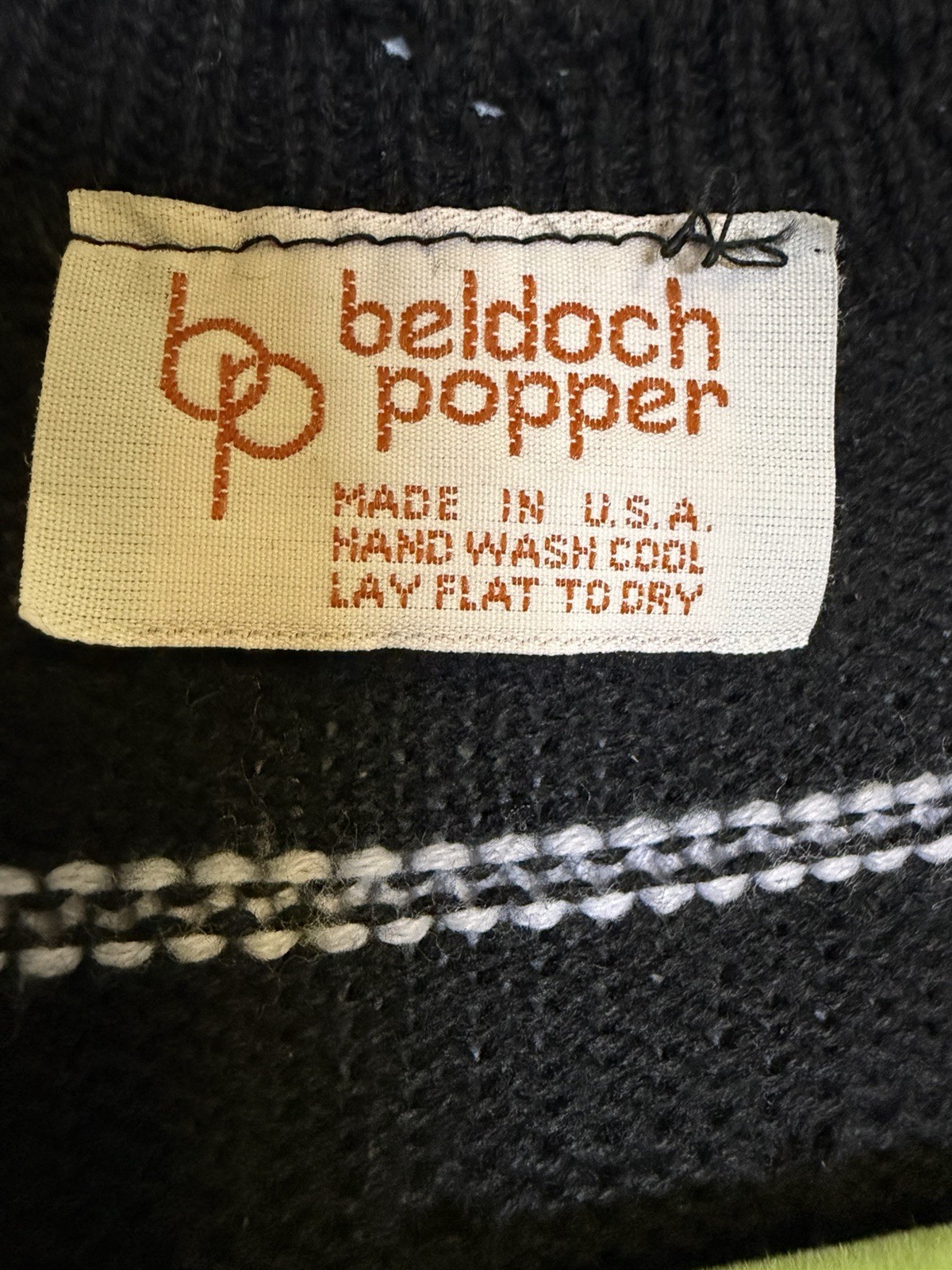 Vtg Beldoch Popper Sweater Vest Wmns Sz M Button Front Scallop Edges Cottagecore