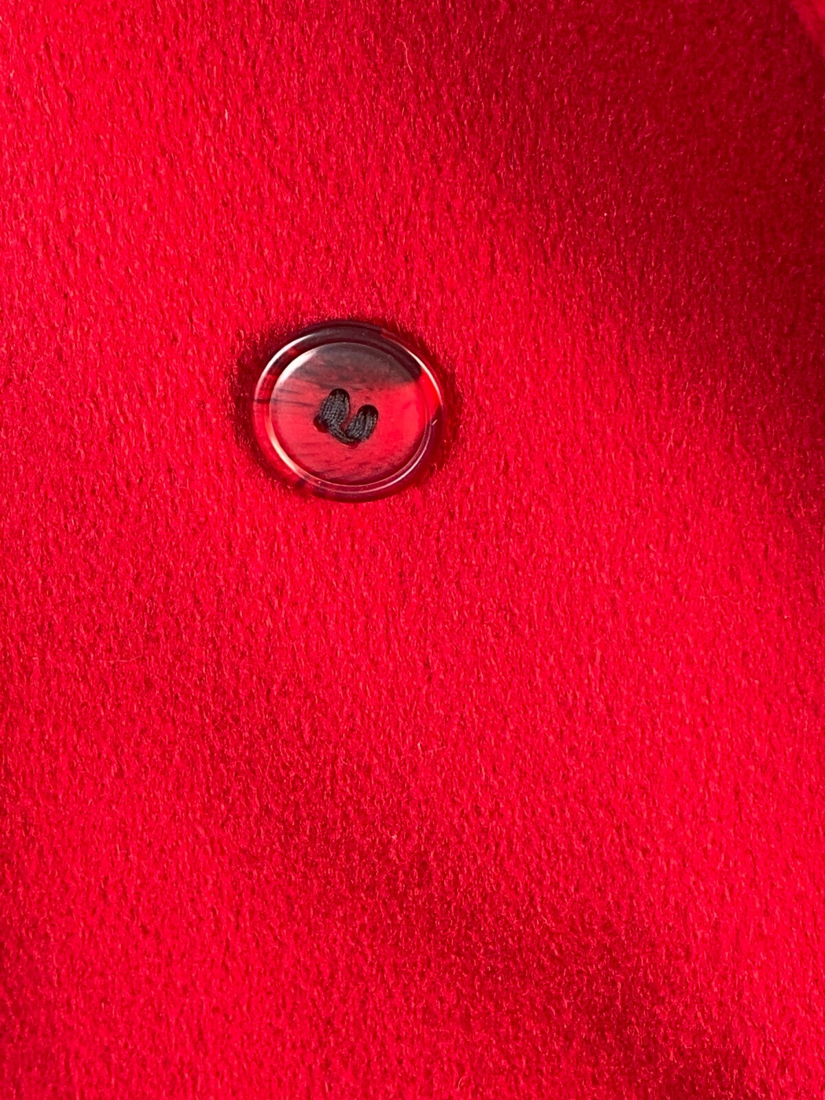 Cassidy Red 100% Pure Wool Vintage Peacoat Work Business Formal Travel