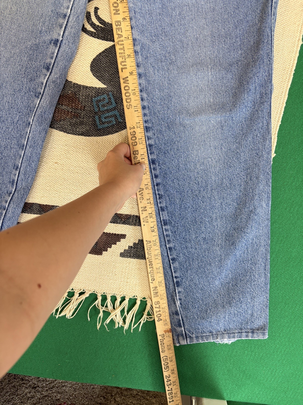 Vtg Rocky Mountain Clothing Co High Waist Bareback Denim Jeans Women’s Size 29/9