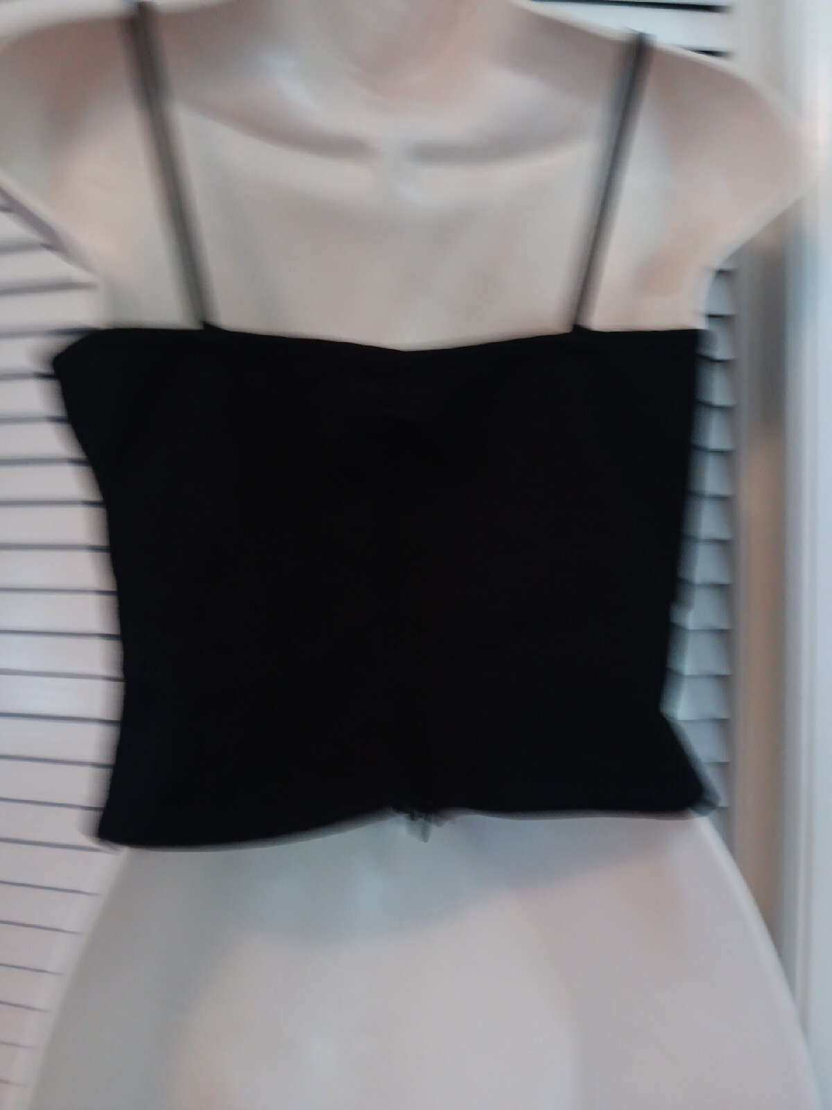 Vintage Black Laceup Corset Cami Sz S