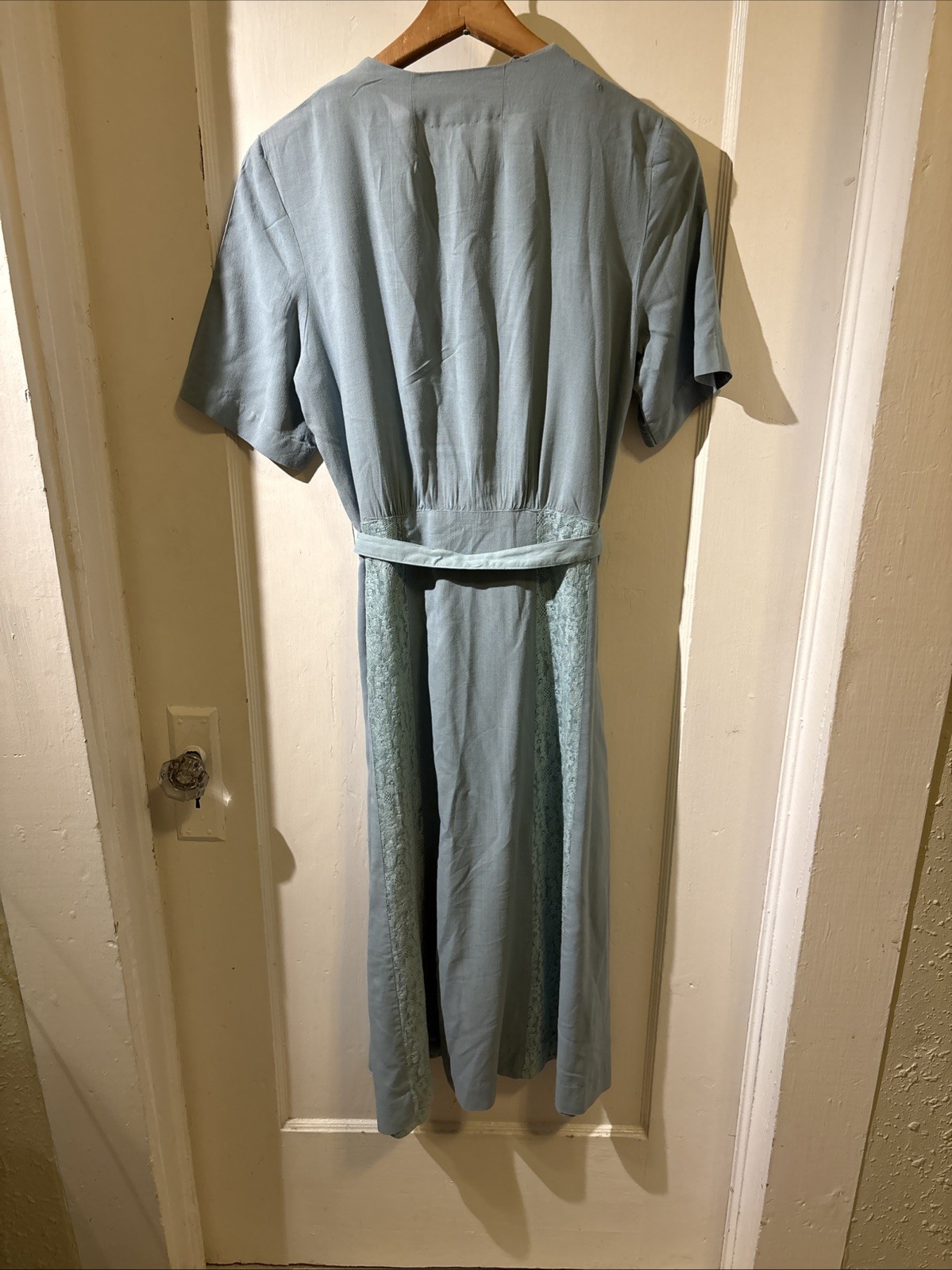 Westover Wearables Vintage 1960s Green Lace Dress Size M/L