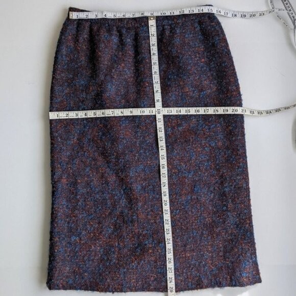 Vintage Curly Wool Classic Skirt Suit Tag 16 Waist 30″ Chest 40″ Union Label