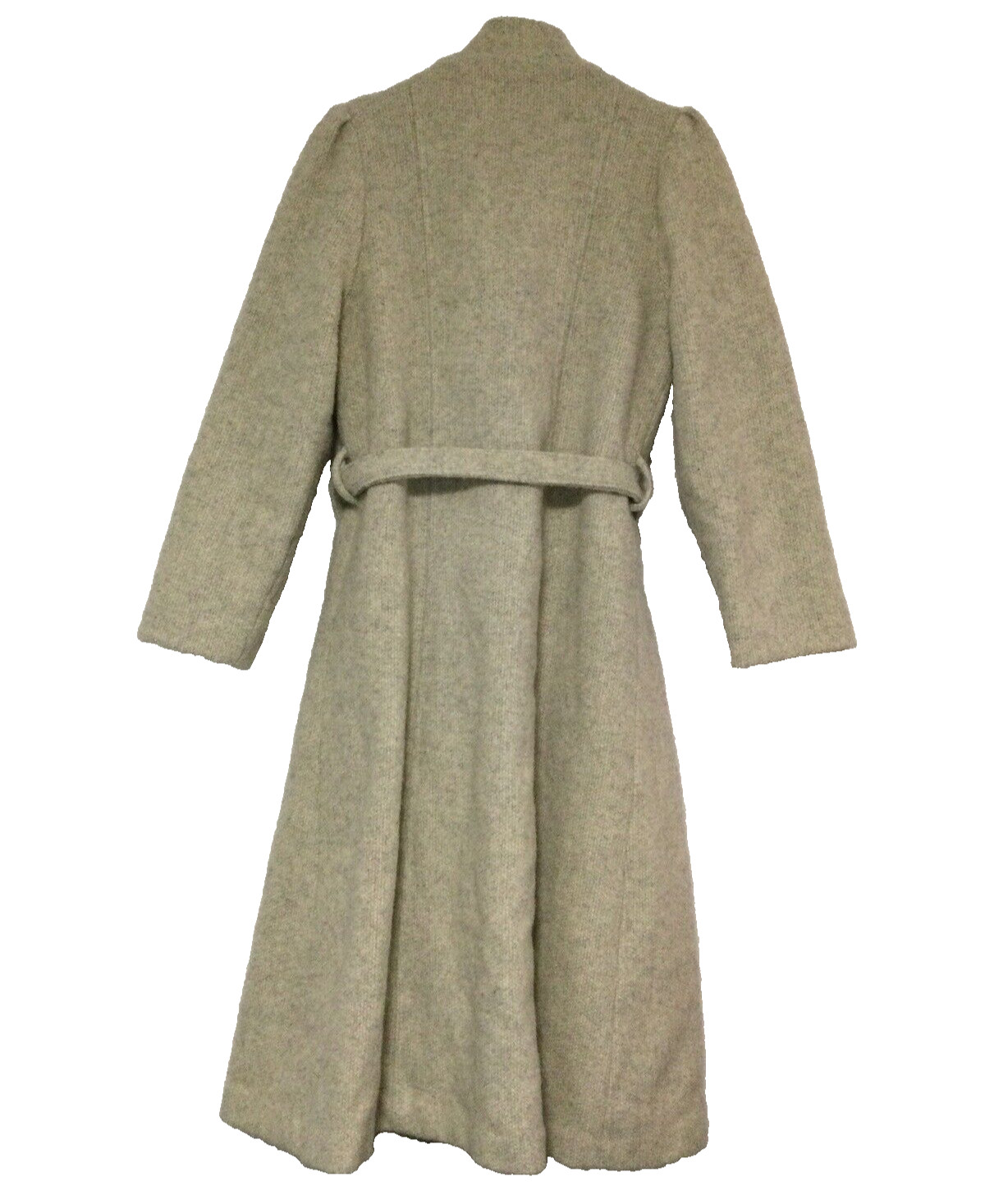 Irving Posluns Belted Maxi Long Wool Coat Lined Size 11/12 Beautiful Condition