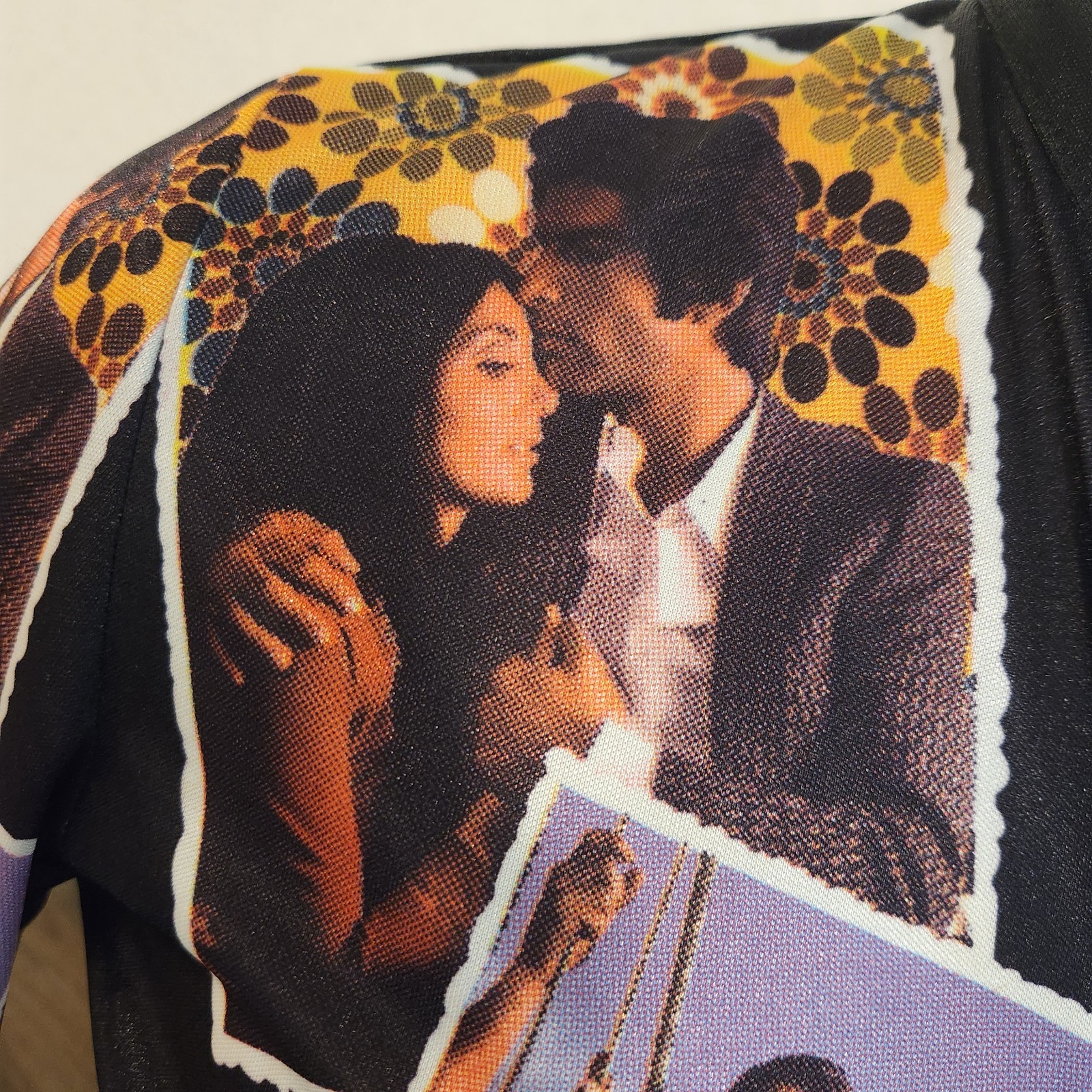 SIXTY Love Affairs Shirt: Sz M Romance Collage Made In Italy Y2K Vintage RARE