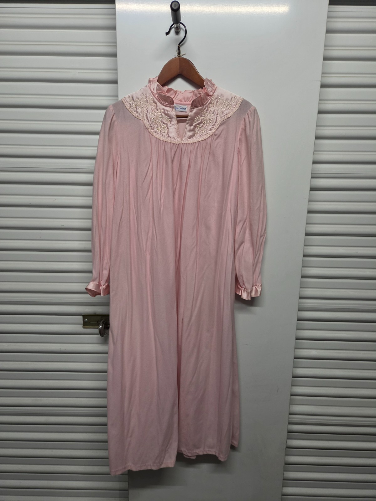 Vintage Lewis Frimel Long Pink Nightgown