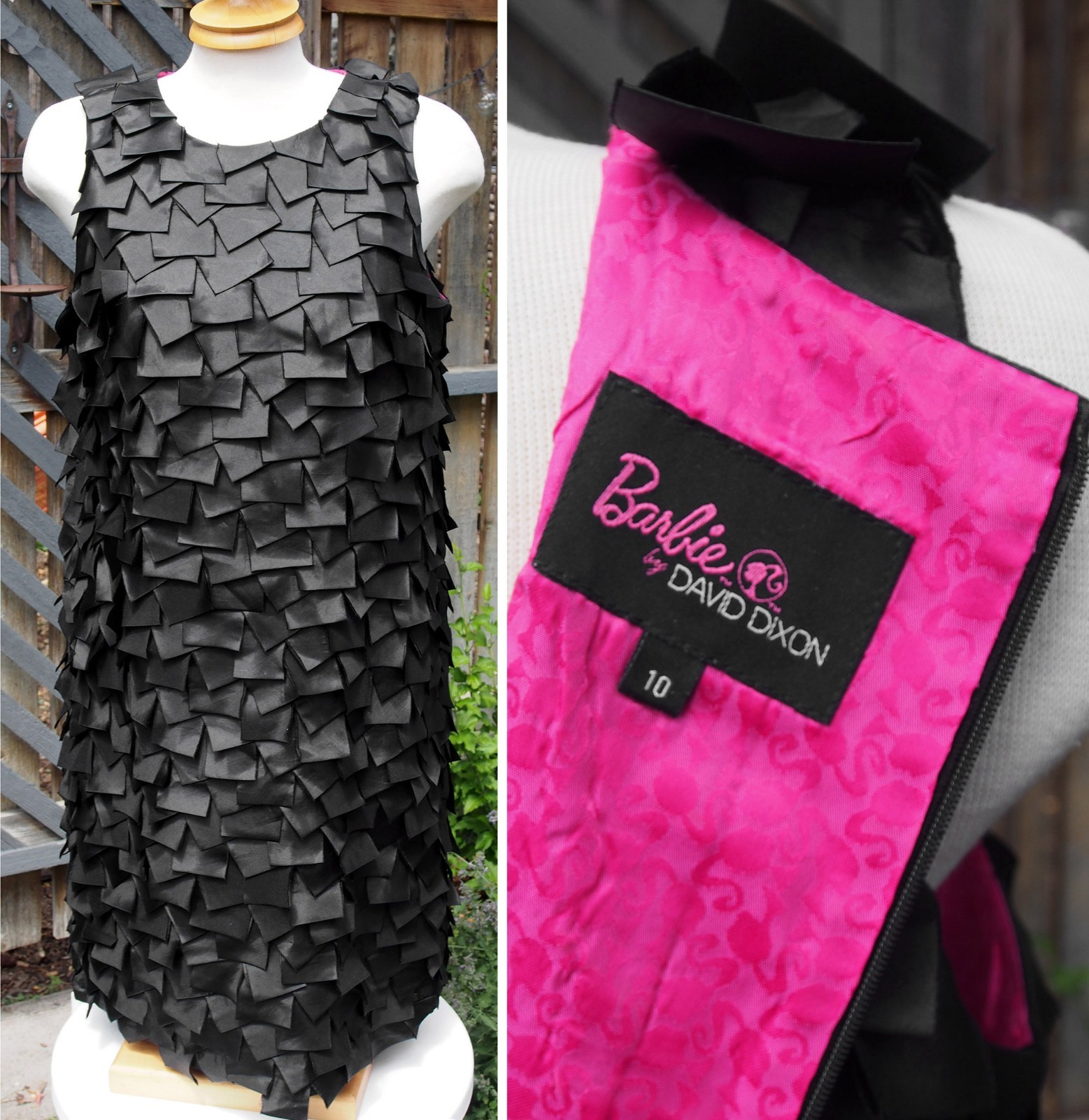2009 BARBIE by David Dixon for MATTEL Women’s Black Cocktail Dress Size 10