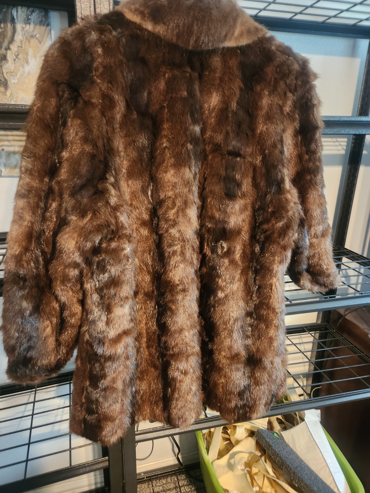 DASCO LUXURY DARK BROWN MINK FUR COAT, GENTLY WORN – Aprox size M/L