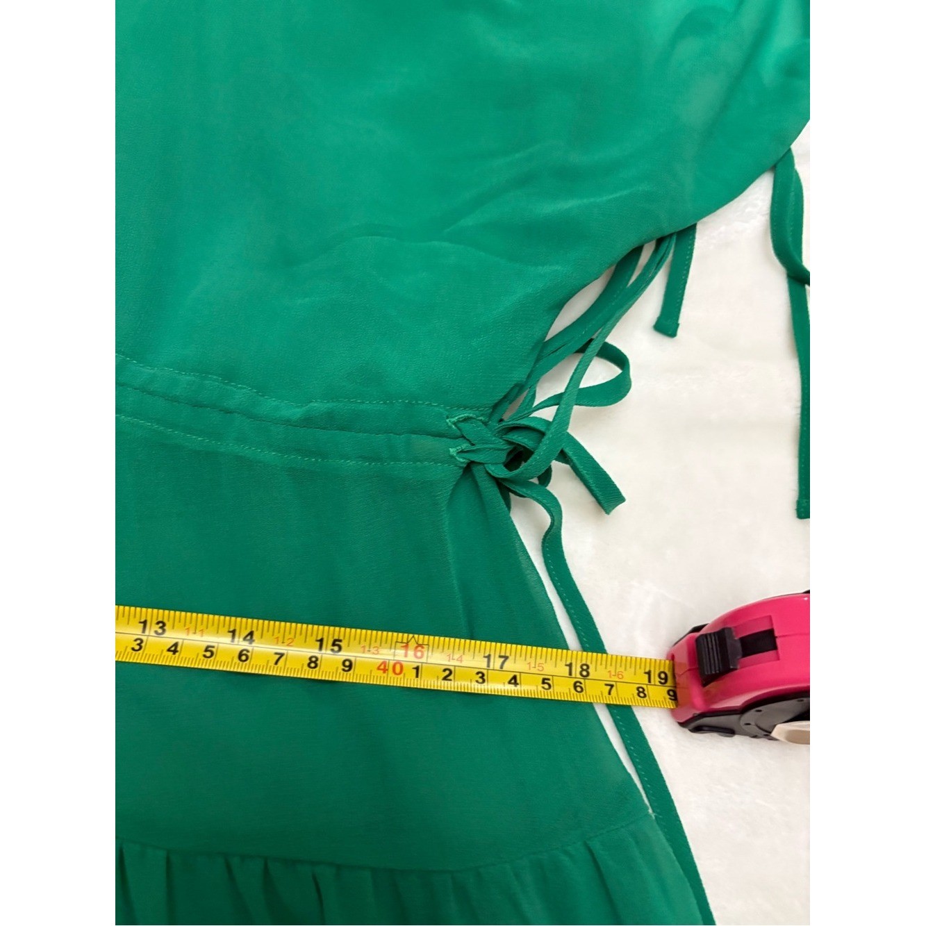 Madewell Sheer V-Neck Dolman Sleeve Maxi Dress medium Verdant Green flowy femini