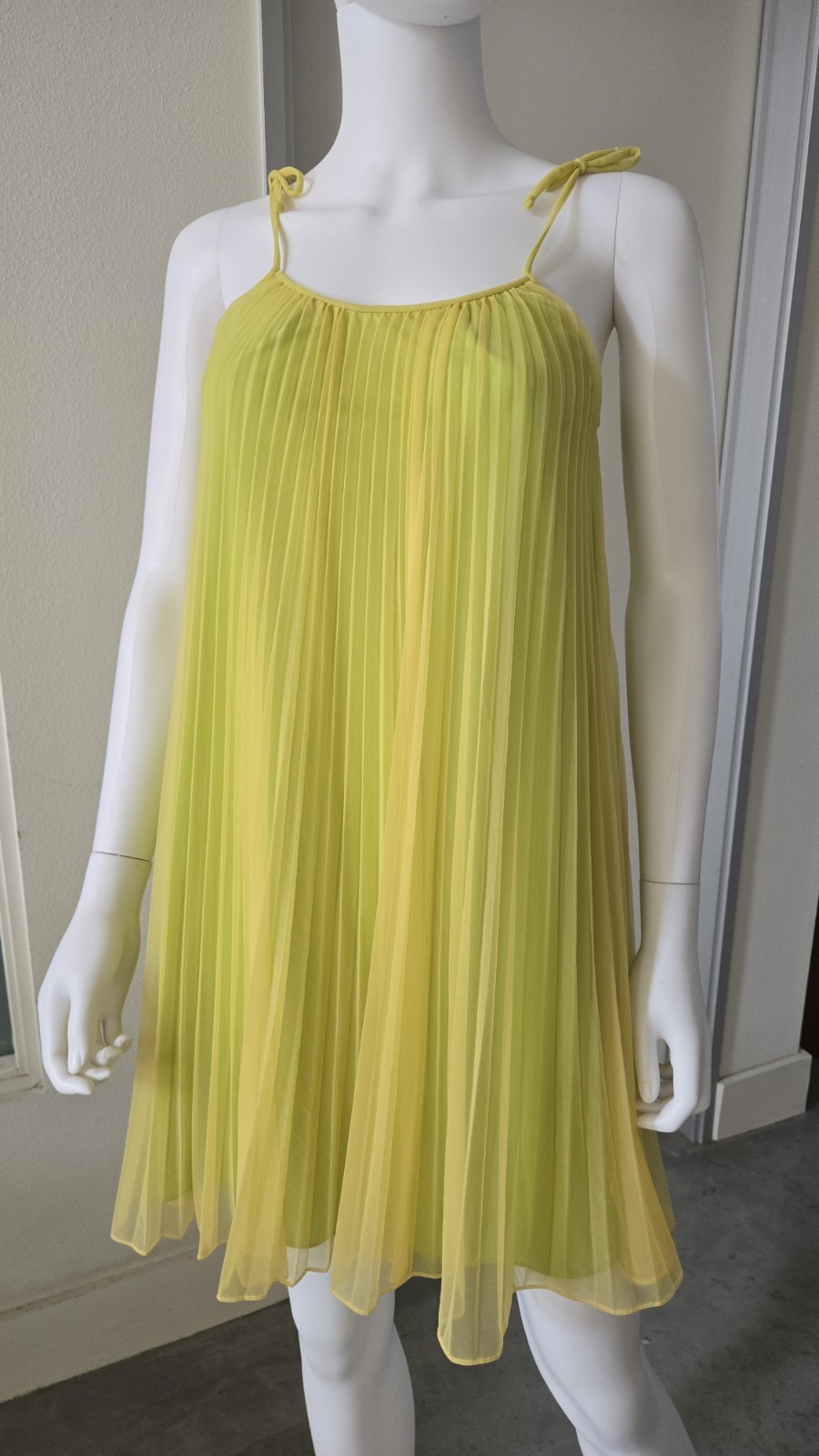 Vintage 50s 60s Babydoll Gown Peignoir Sheer Chiffon Pleats Fairycore Union Made