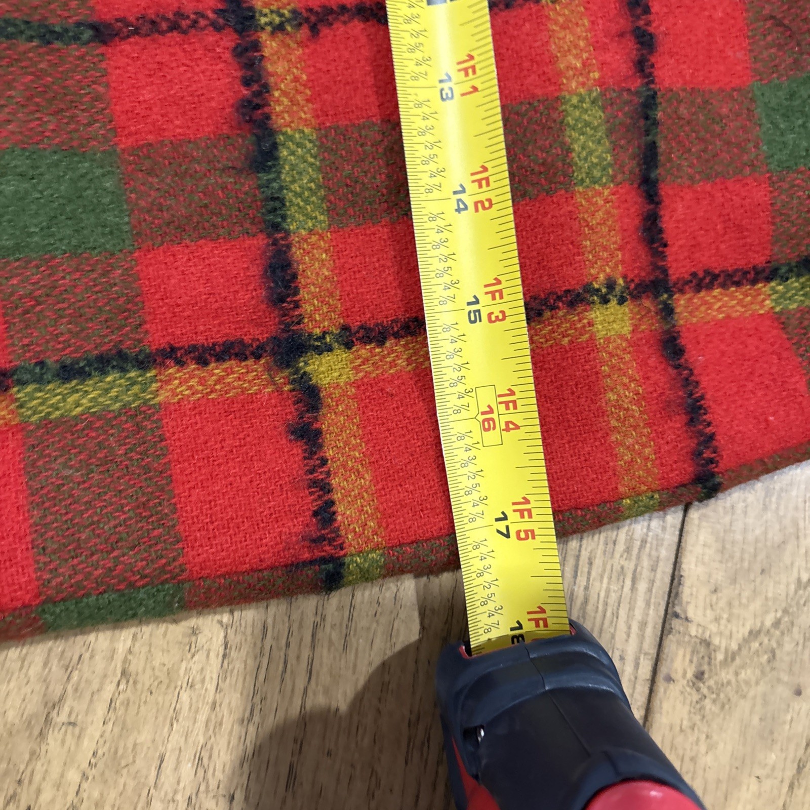 1970s Bobbie Brooks Wool Plaid Skirt Red/green Retro Cool! 23 Waist 34 Hip 27 L