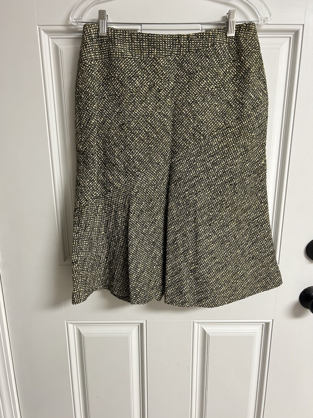 Vintage Anne Klein Olive & Cream Skirt Set S/6