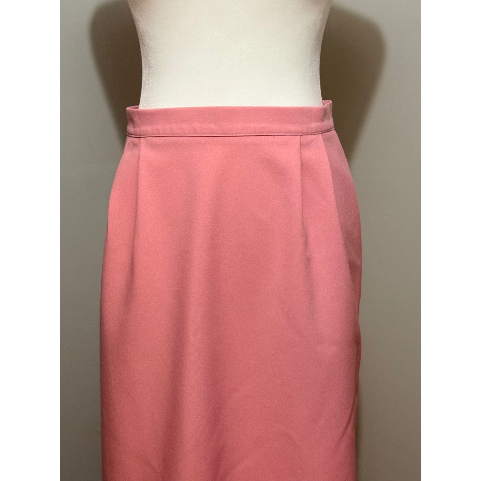 VTG Nikki Southern Pink Cream Floral Embroidered Sweater & Midi Skirt Set XL 18