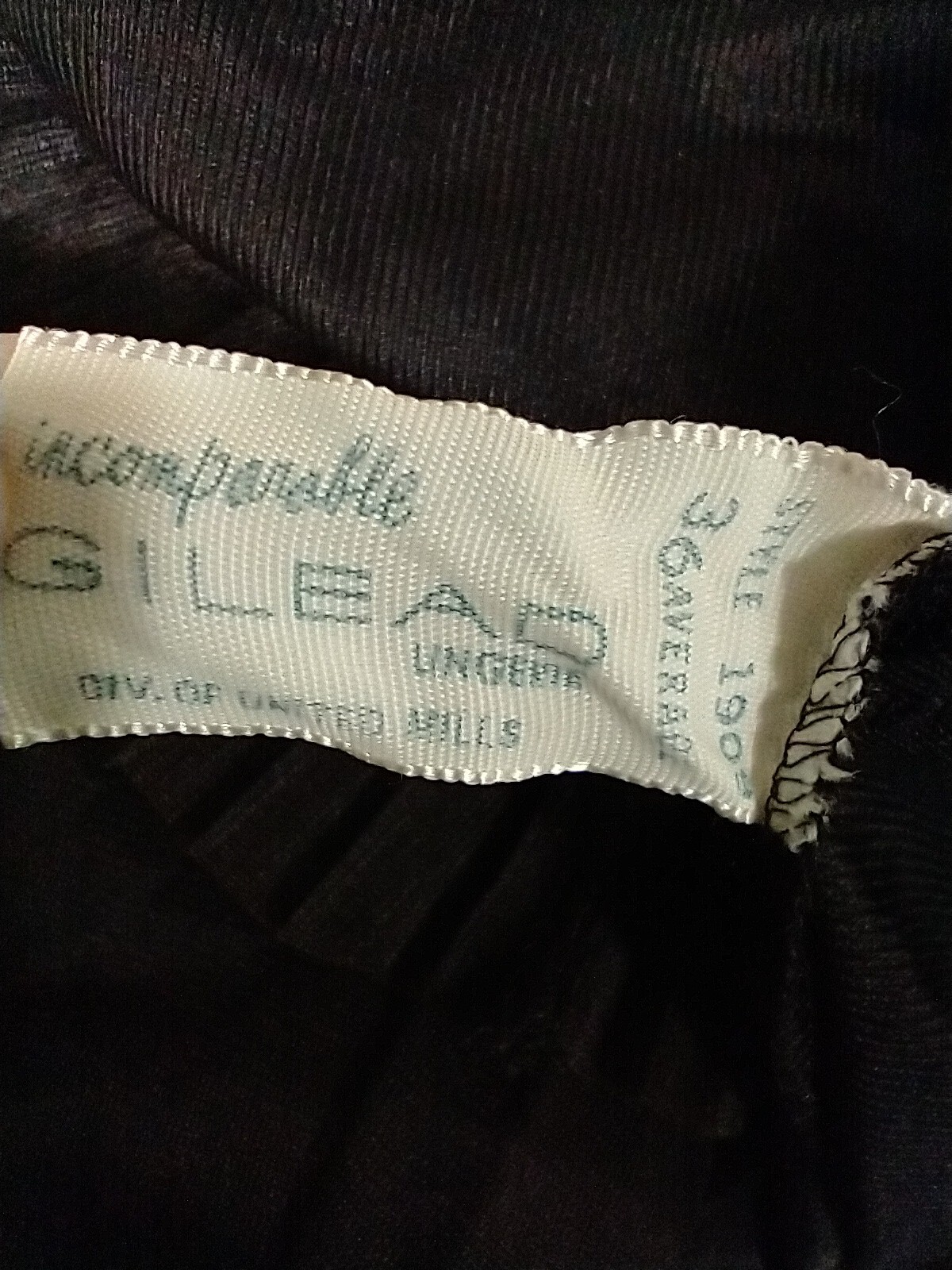 EUC women’s VINTAGE HONEY TRIQUE GILEAD black full slip dress – SIZE 36