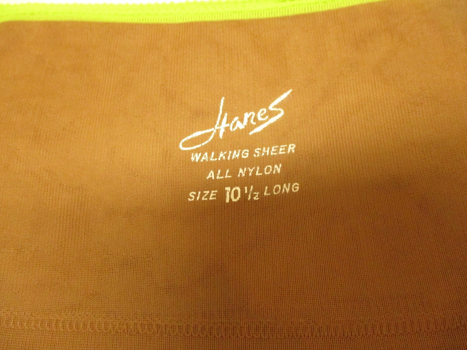 3 PAIR OF HANES 530 WALKING SHEER RHT NYLON STOCKINGS 10 1/2 LONG SOUTH PACIFIC
