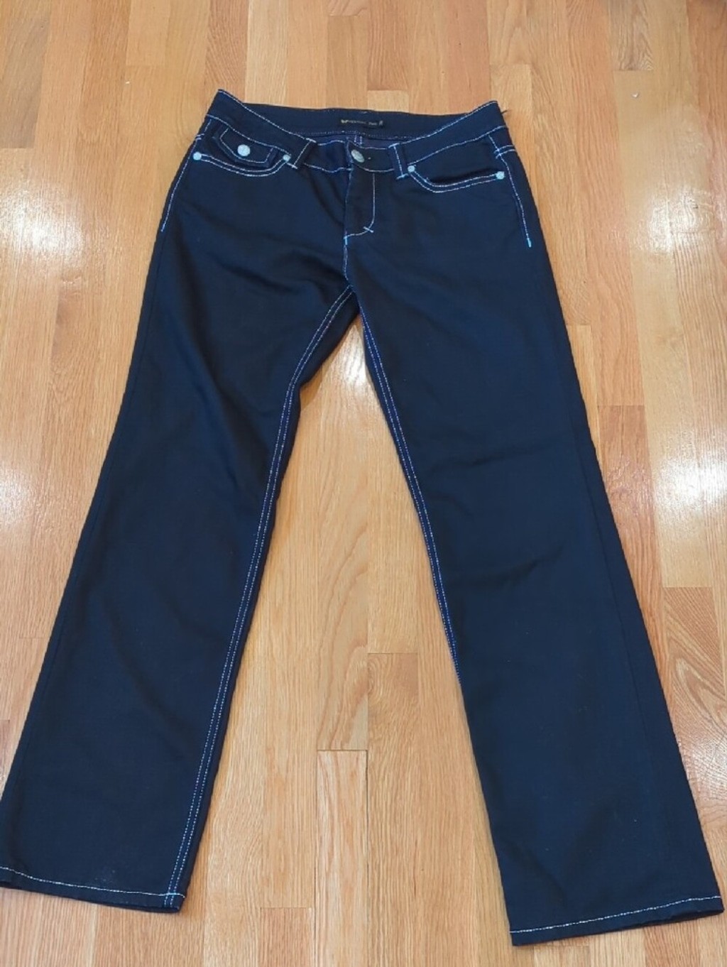 Y2K Vintage Denim Vertigo Paris Jeans Dark Wash Denim Zipper Low rise Size 30