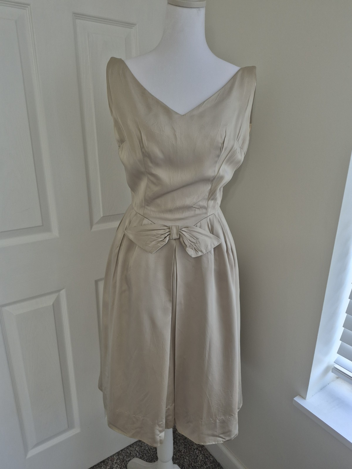 Authentic Vintage 1950s Lord & Taylor Silk Blend Cocktail Dress