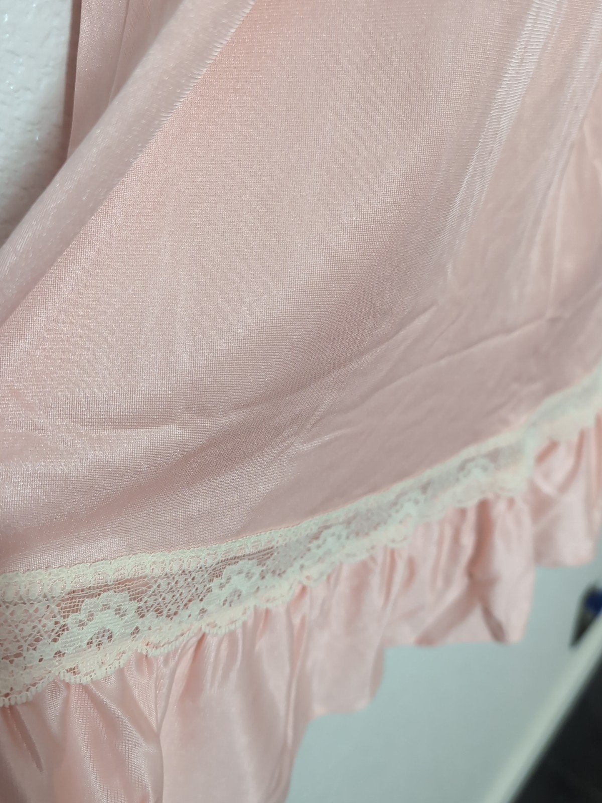Vintage Natalie Creations Nightgown Nylon Lace Size Medium