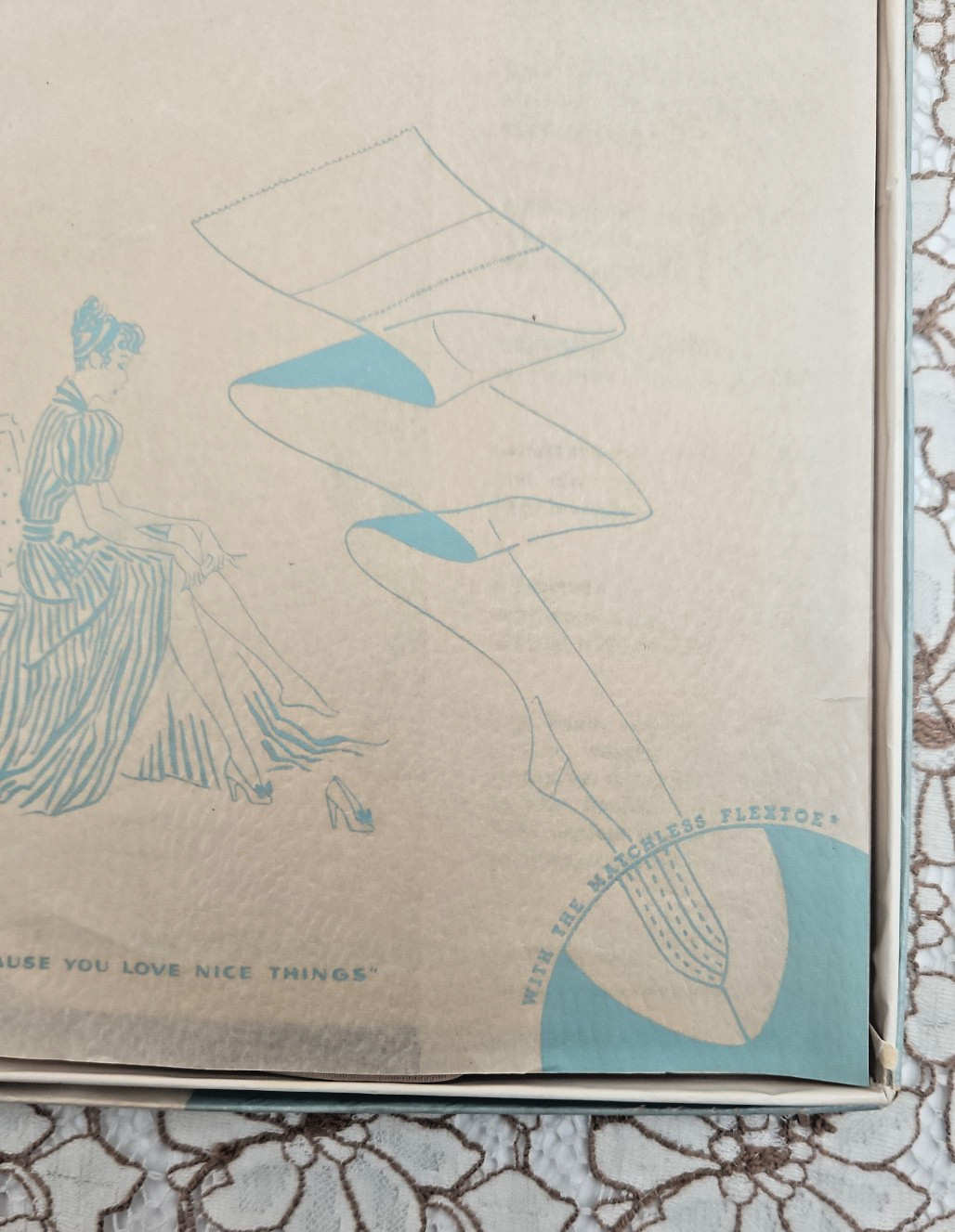 1 Pair Van Raalte 1950’s Vintage Nylon Hose Stockings In Box Size 51 L. Large