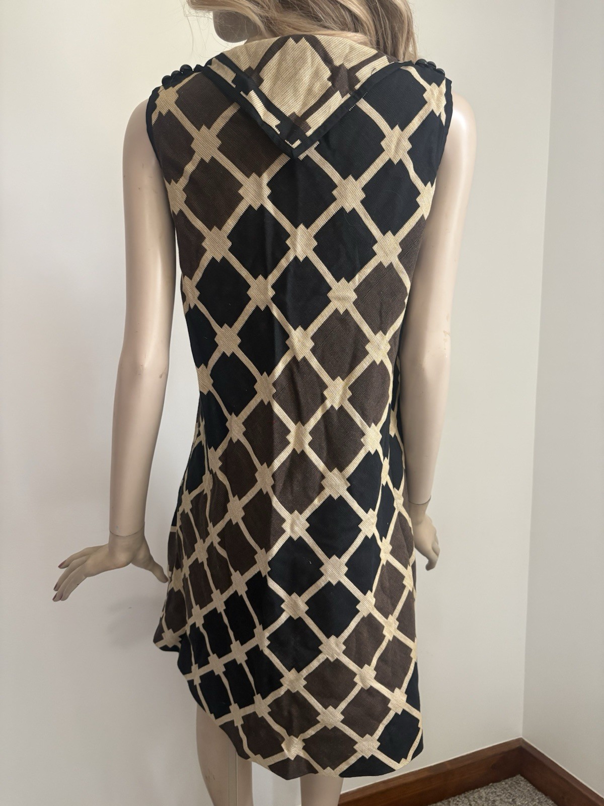 Mod Iconic Vintage 1960s 70s Women’s High Fashion Dress Bleeker at