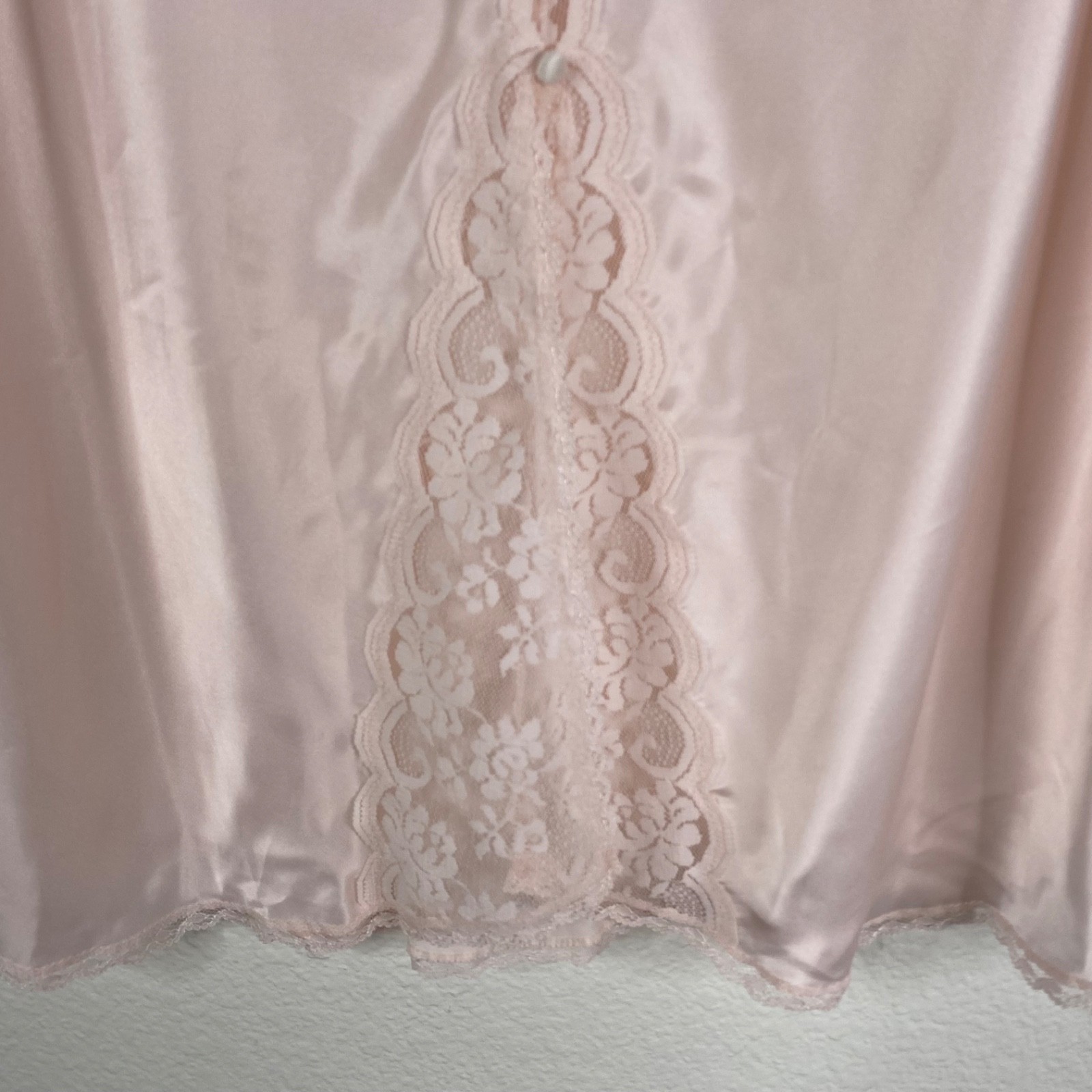 Vintage Maidenform Chantilly Camisole Sz 34 And Slip Sz M Set Pink Lace Dainty
