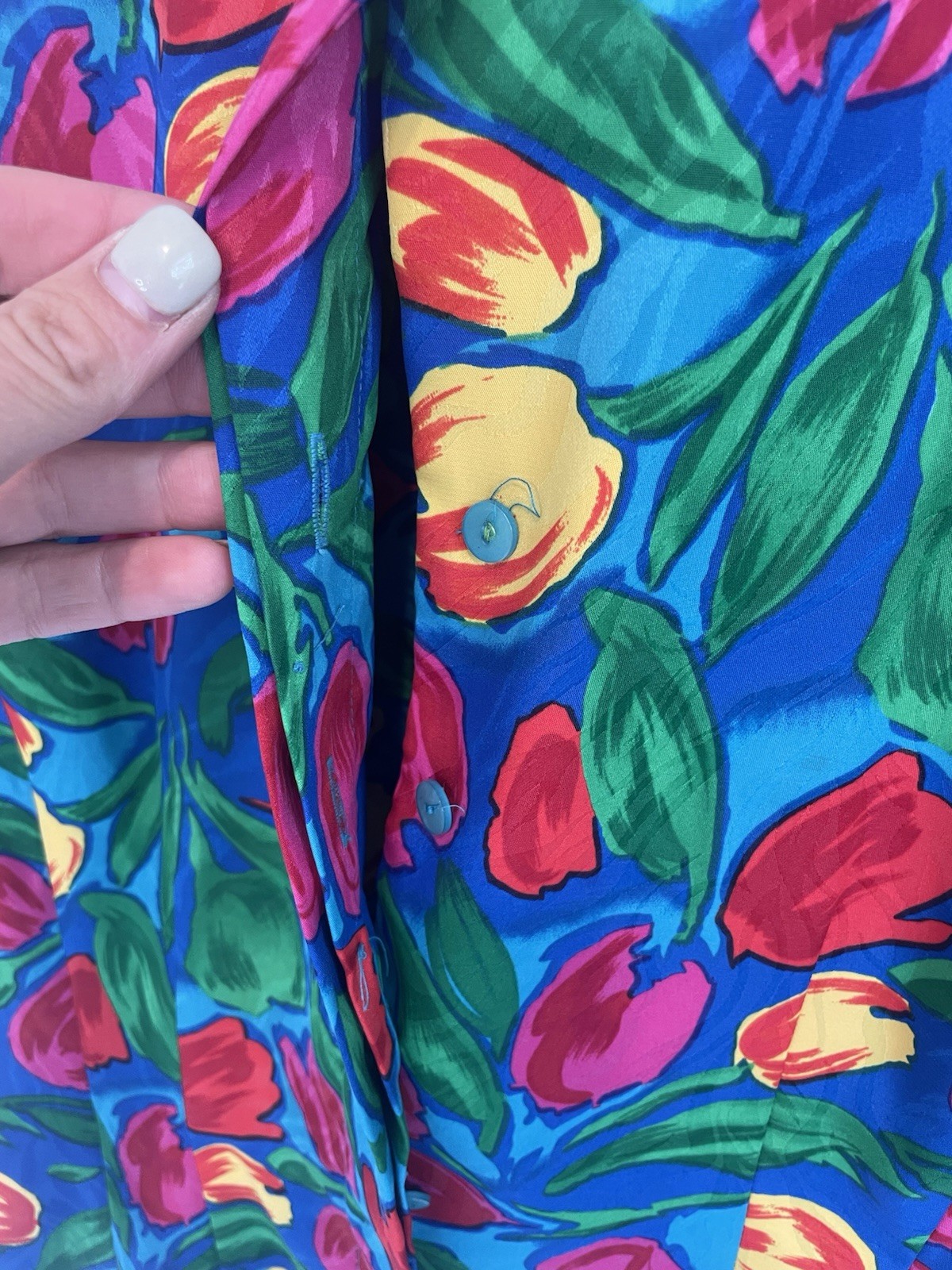 Vintage Papell Boutique Floral Tulip Skirt Suit Set Summer Chic Sz 10 Midi Skirt