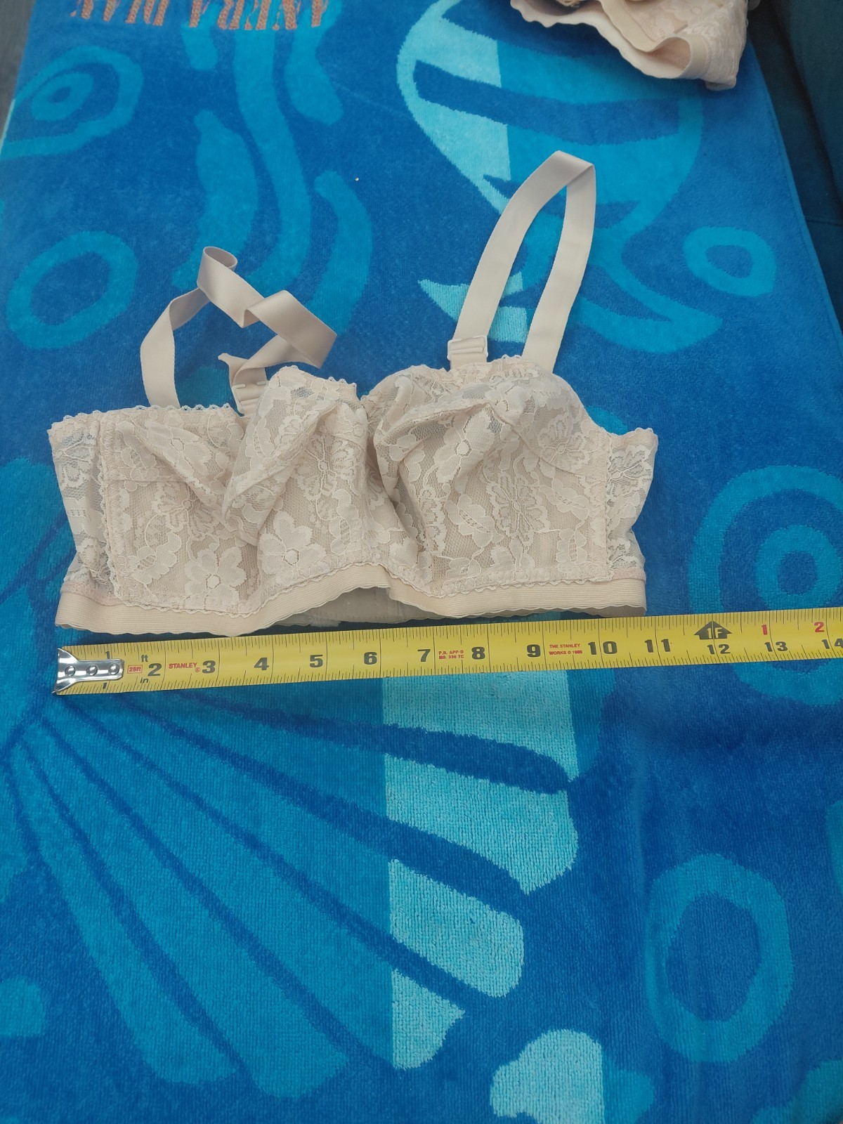 Vintage Lady Cameo Lingerie Bra Size 30F
