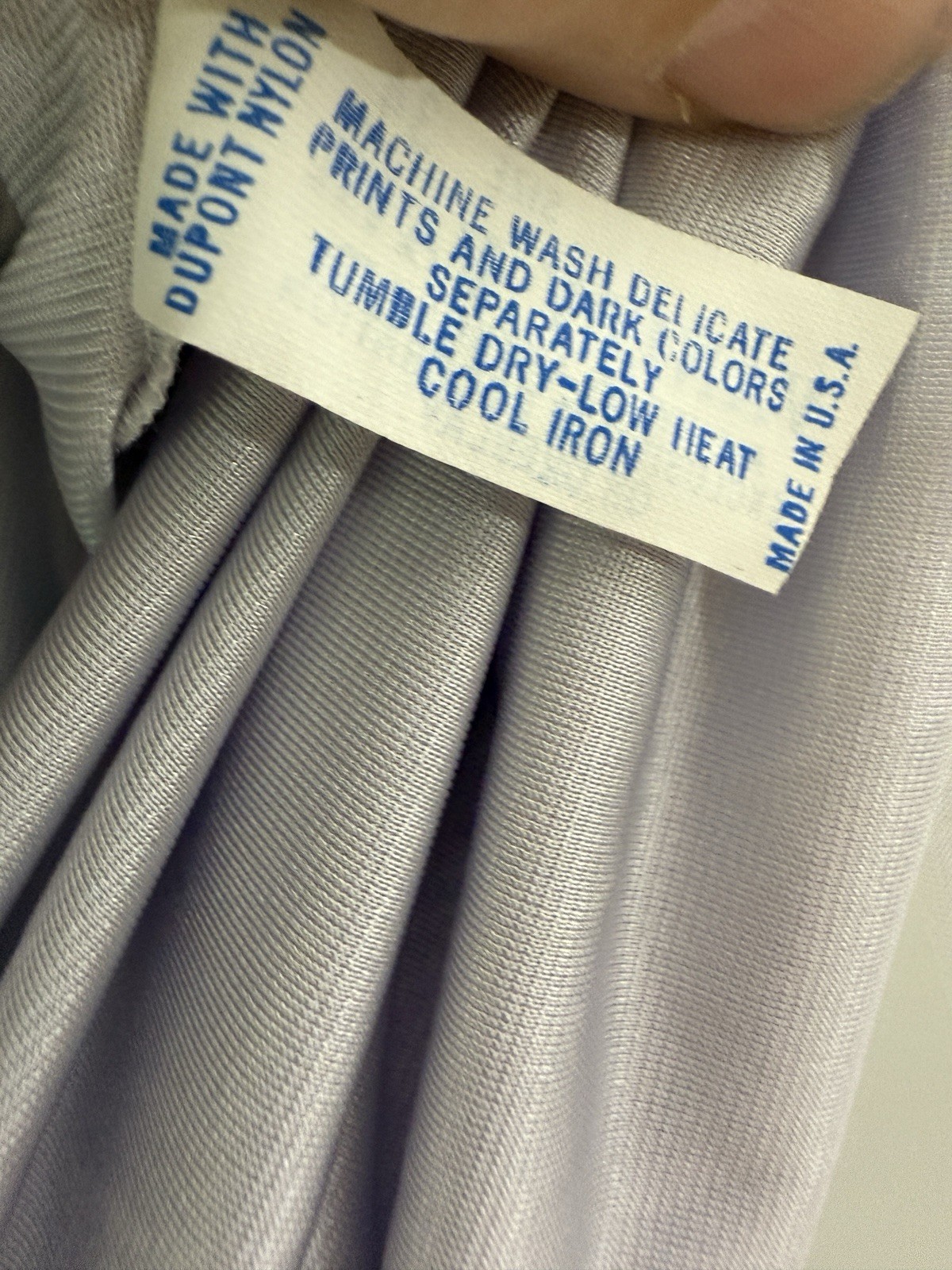 Vintage Vanity Fair Long Sleeve Night Gown Size 34 Pale Purple