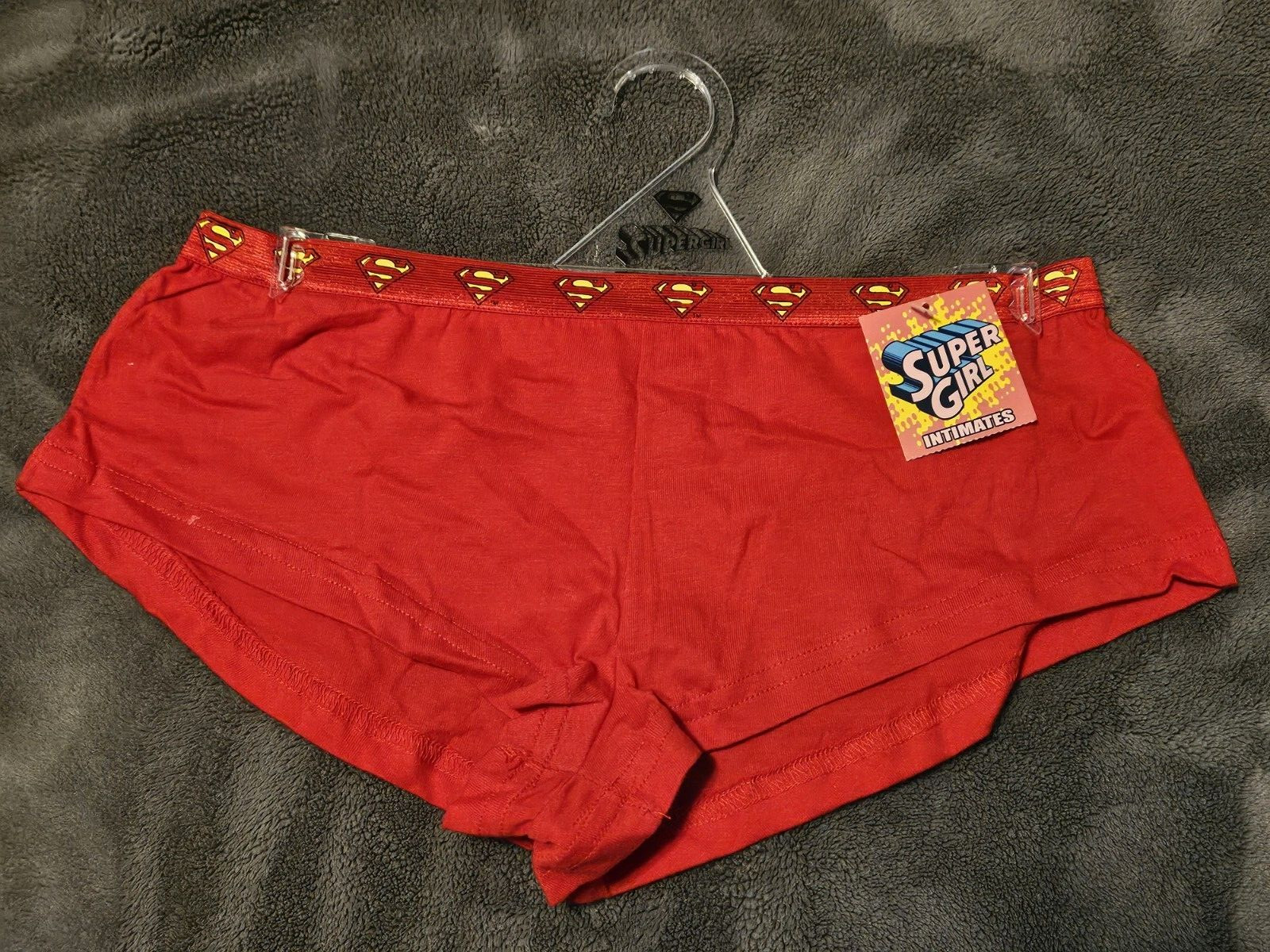 SuperGirl Intimates Women’s Hipster 100% Cotton Panties Sz: MEDIUM Color: RED