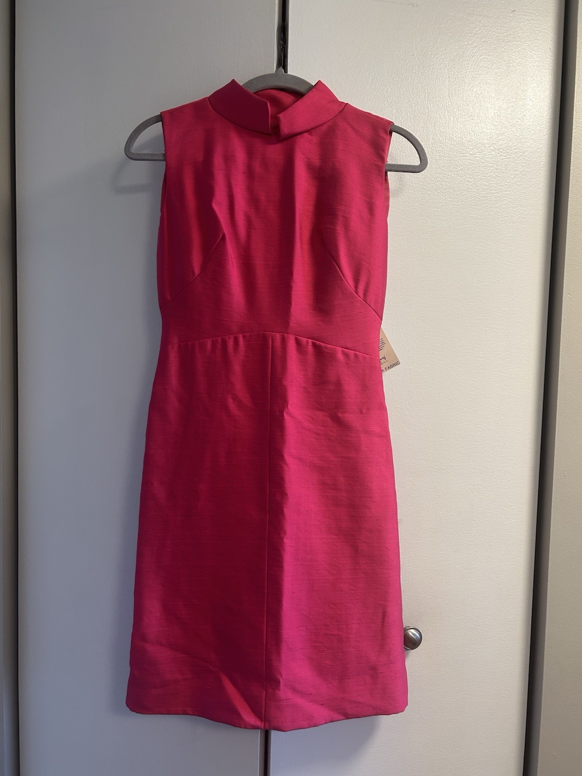 Vintage 1950s Maggi Stover Hot Pink Mod Sheath Dress Style 4129 NWT