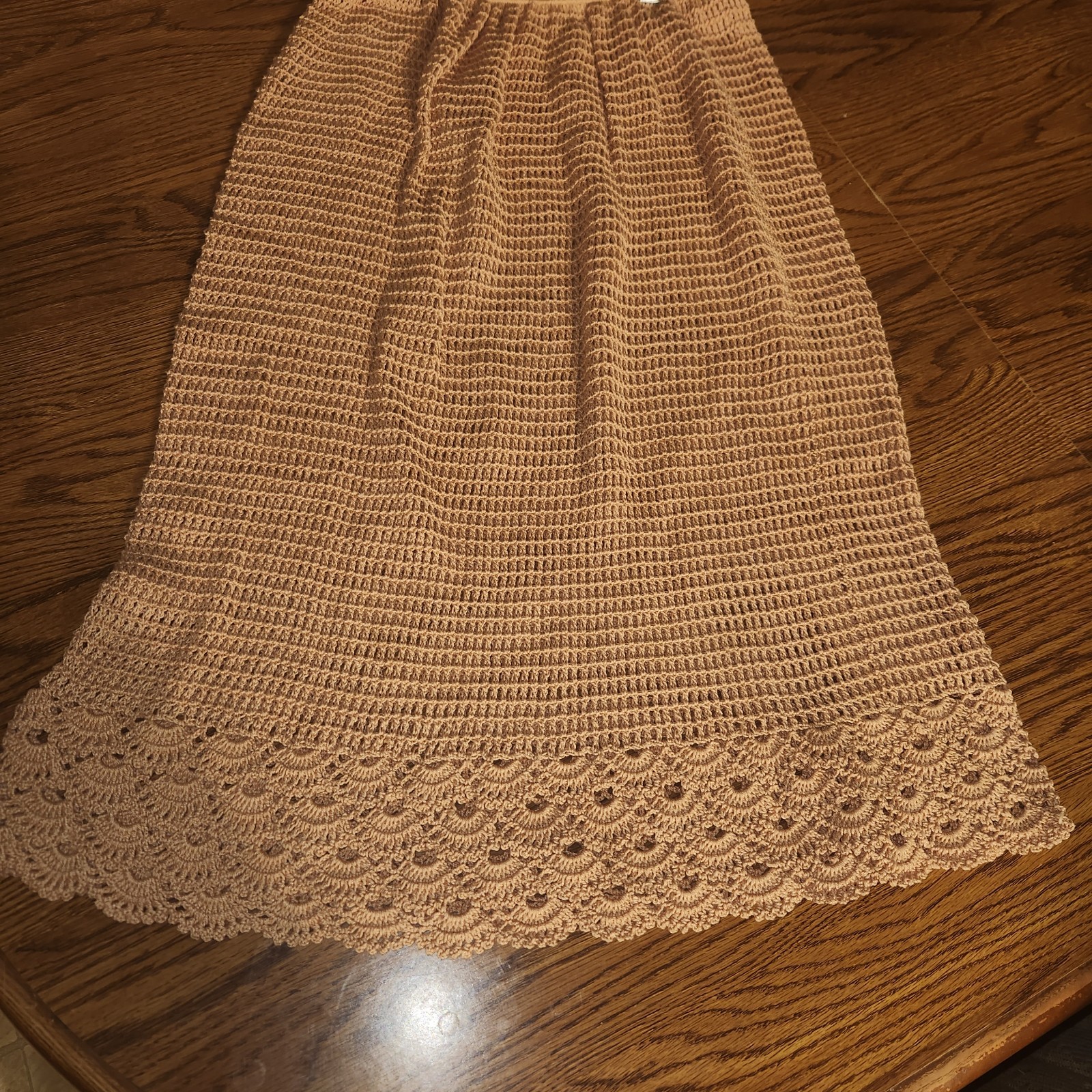Vtg 1970’s 80’s Mystical Fashions Crochet 2 Pc Dress Set Top Skirt Boho Hippie