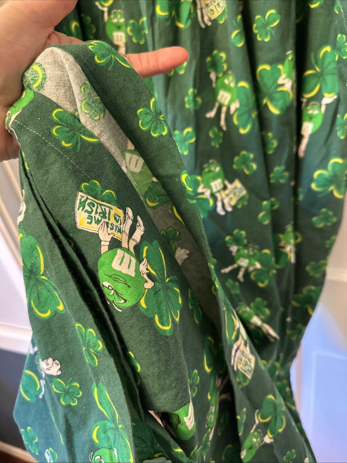 Womens Plus Size Homemade House Dress Green M&M’s St Patrick’s Day Irish Festive
