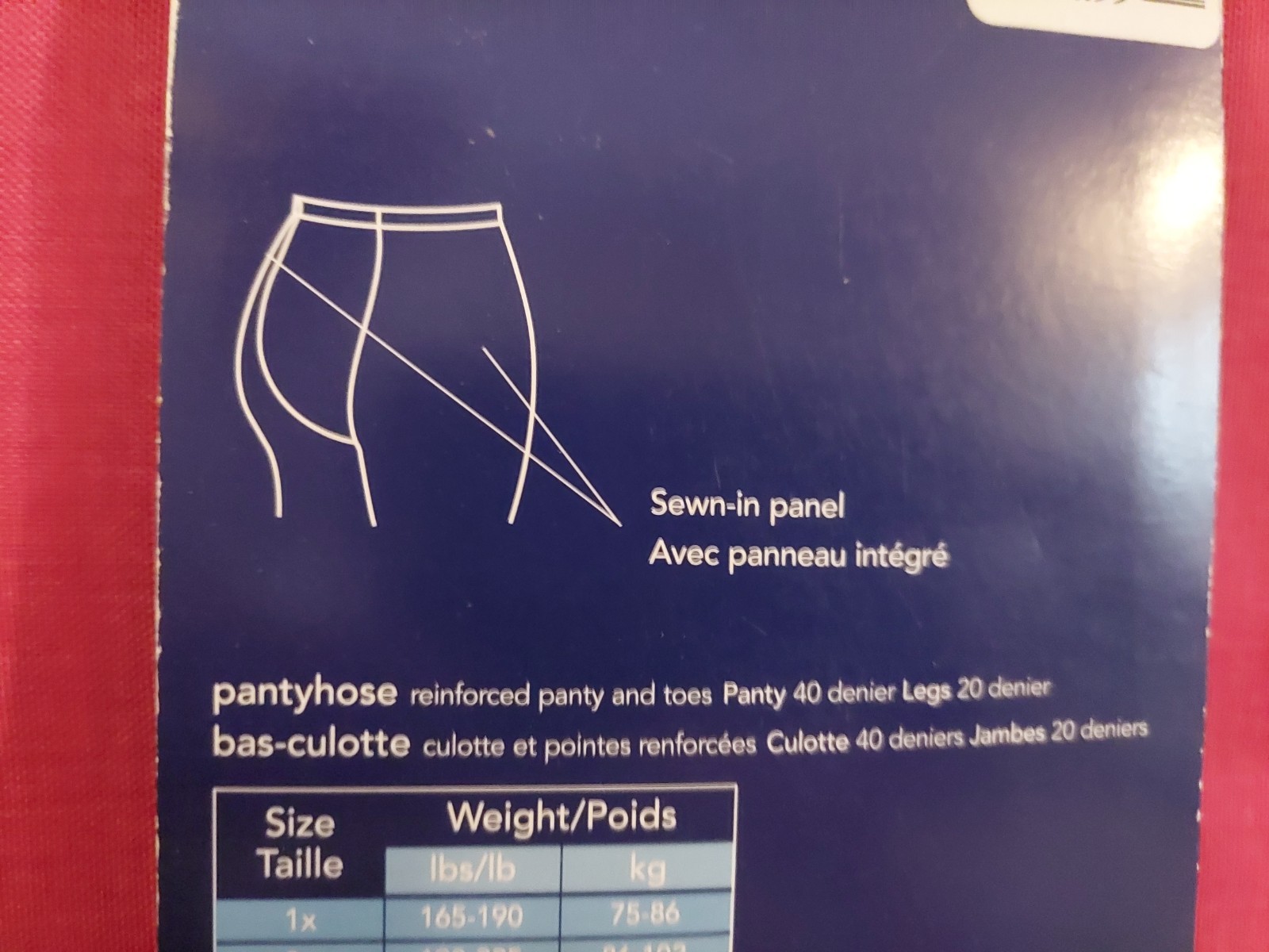 Vintage Pantyhose Penningtons Queen Size 5X Color Black BFRIP2